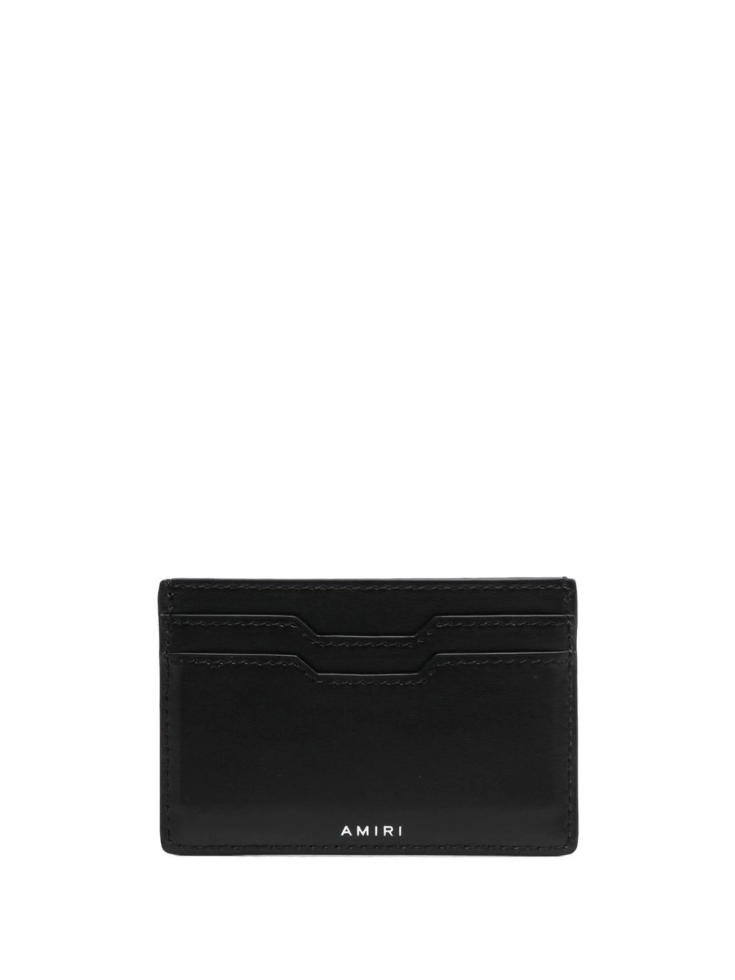 logo-print leather wallet