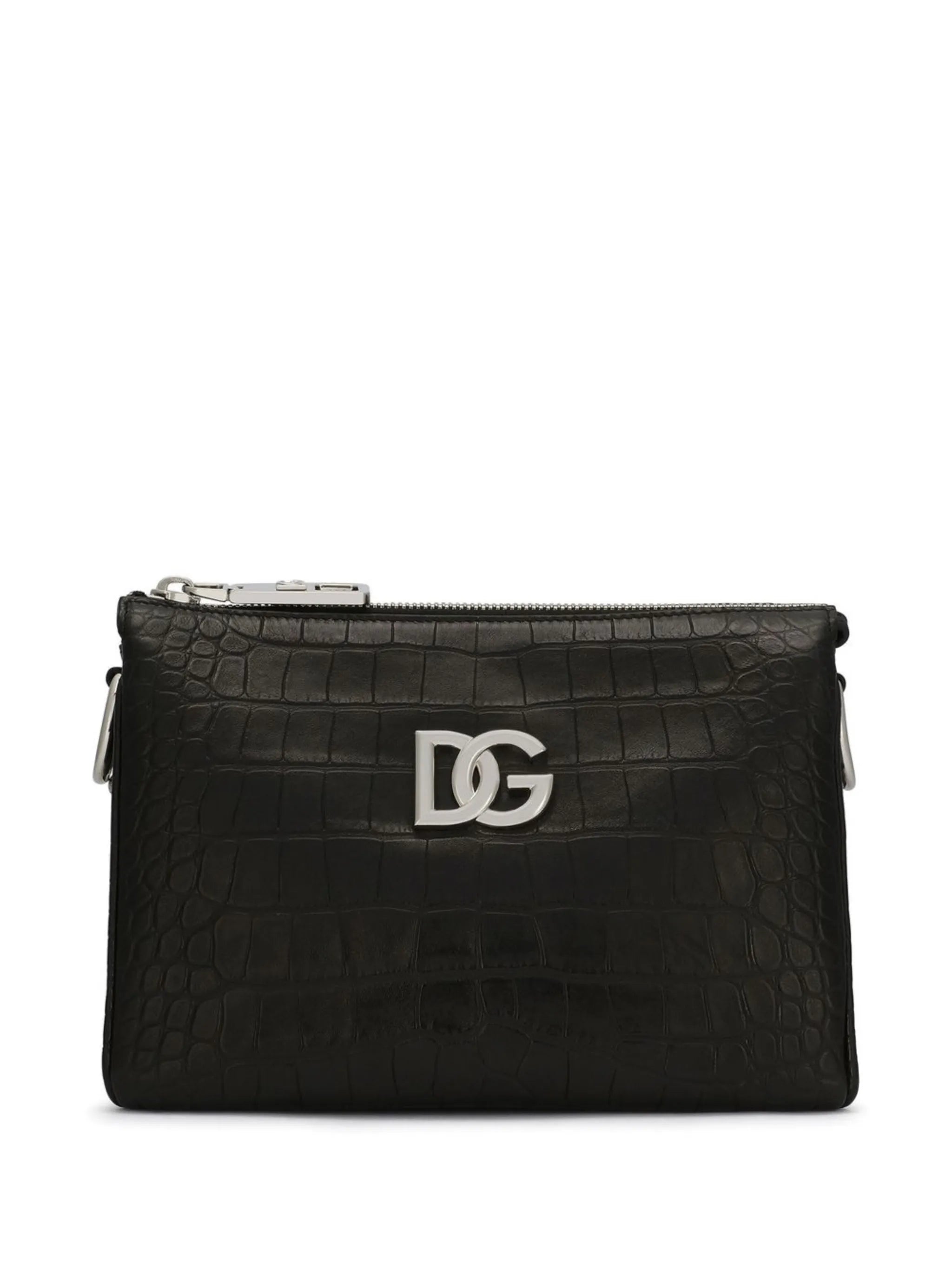 small Tris crocodile-print crossbody bag