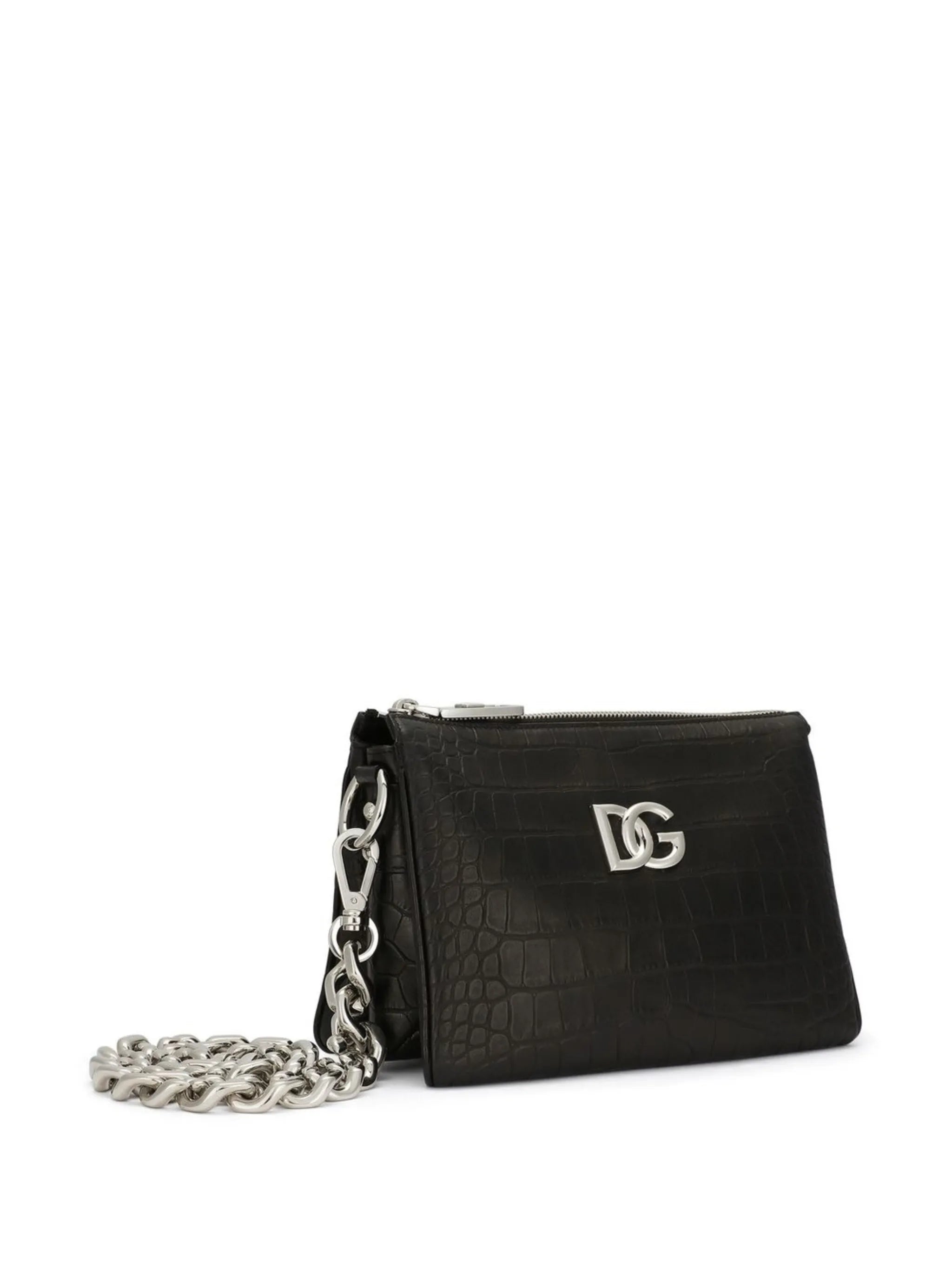small Tris crocodile-print crossbody bag