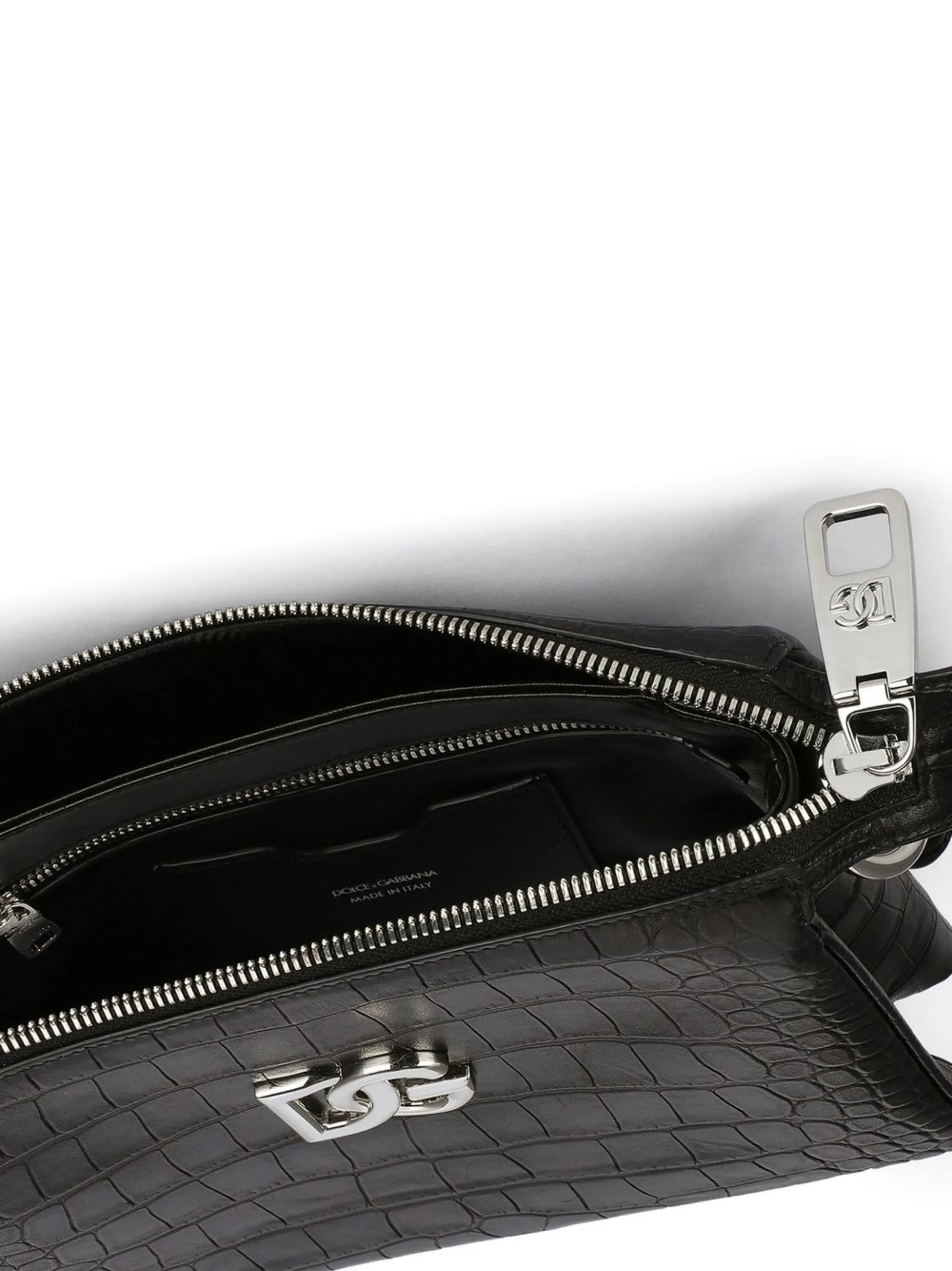 small Tris crocodile-print crossbody bag