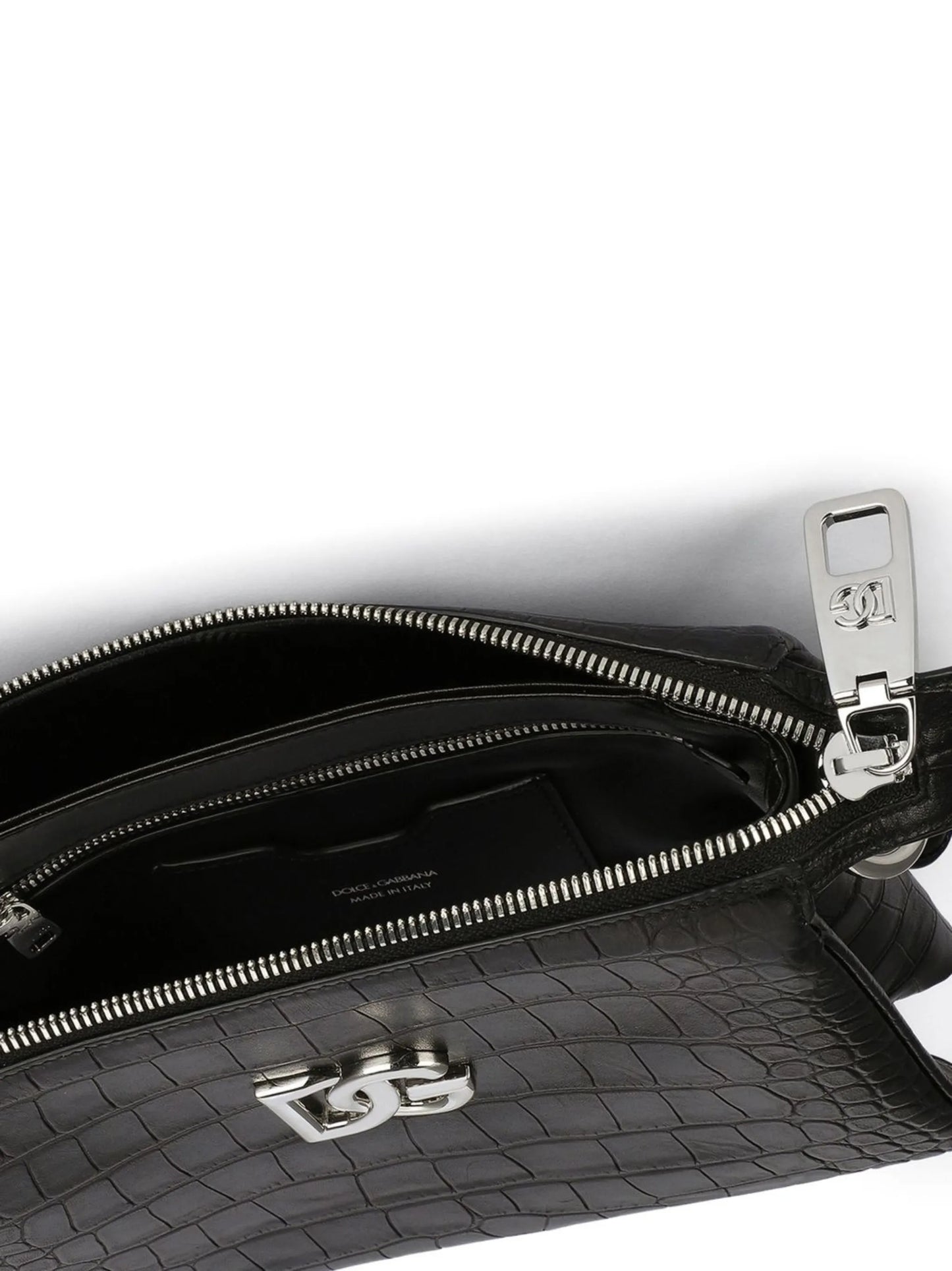 small Tris crocodile-print crossbody bag