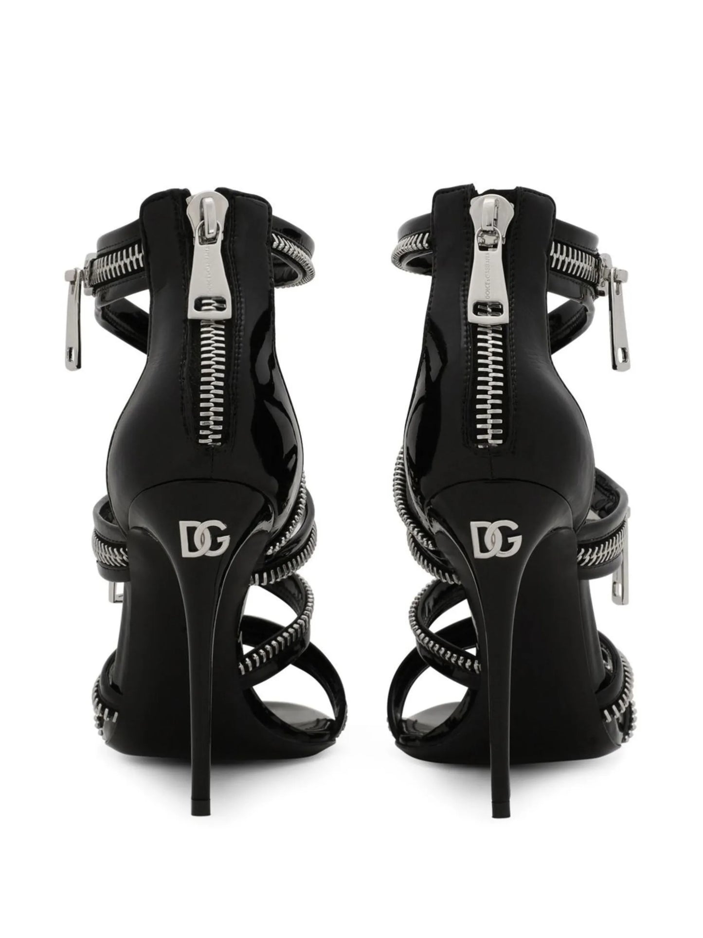 105mm zip-detail sandals