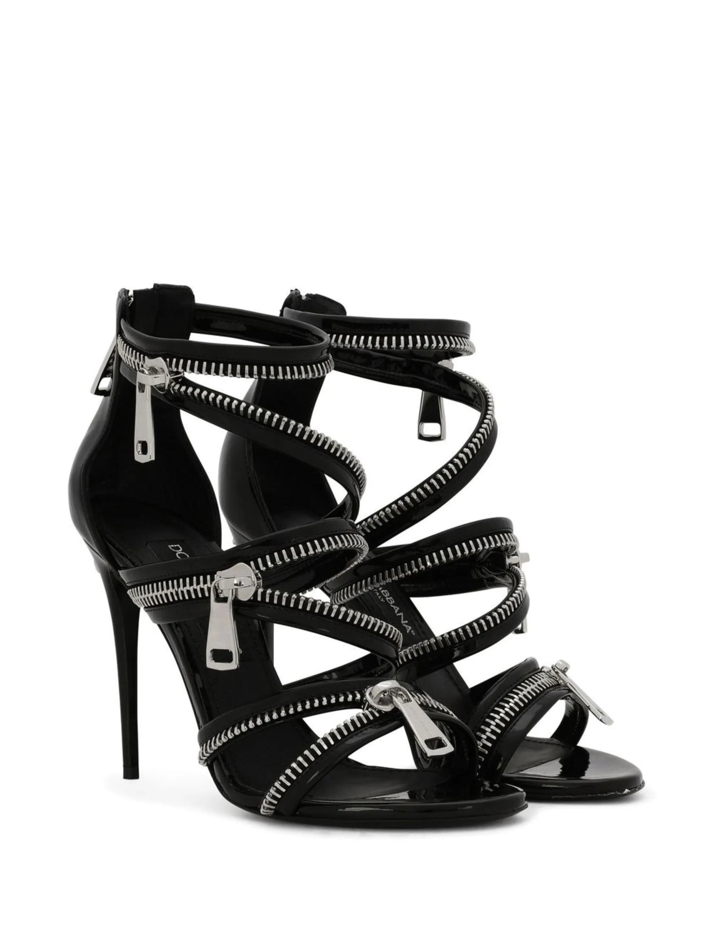 105mm zip-detail sandals