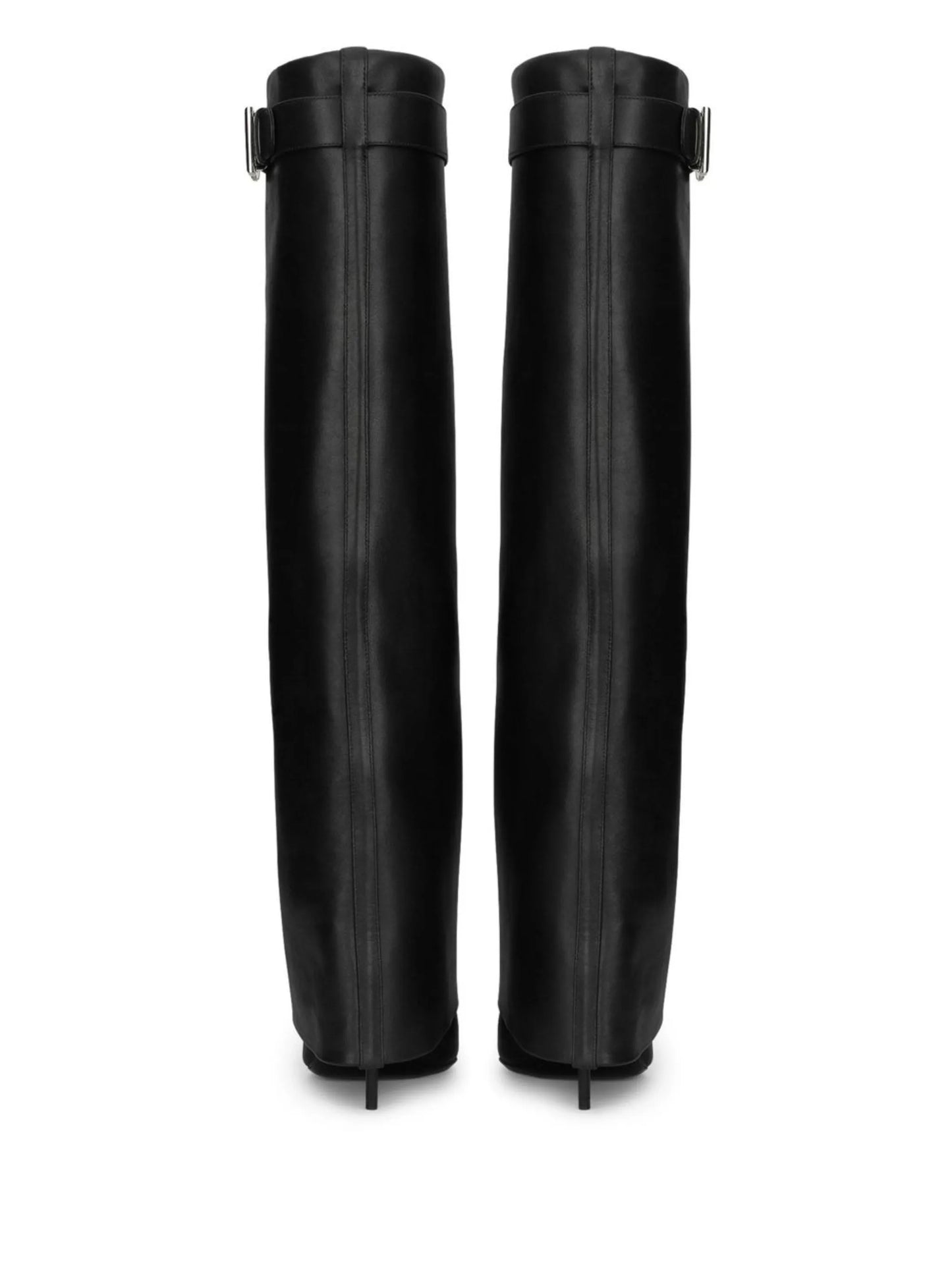 DG-logo knee-high leather boots