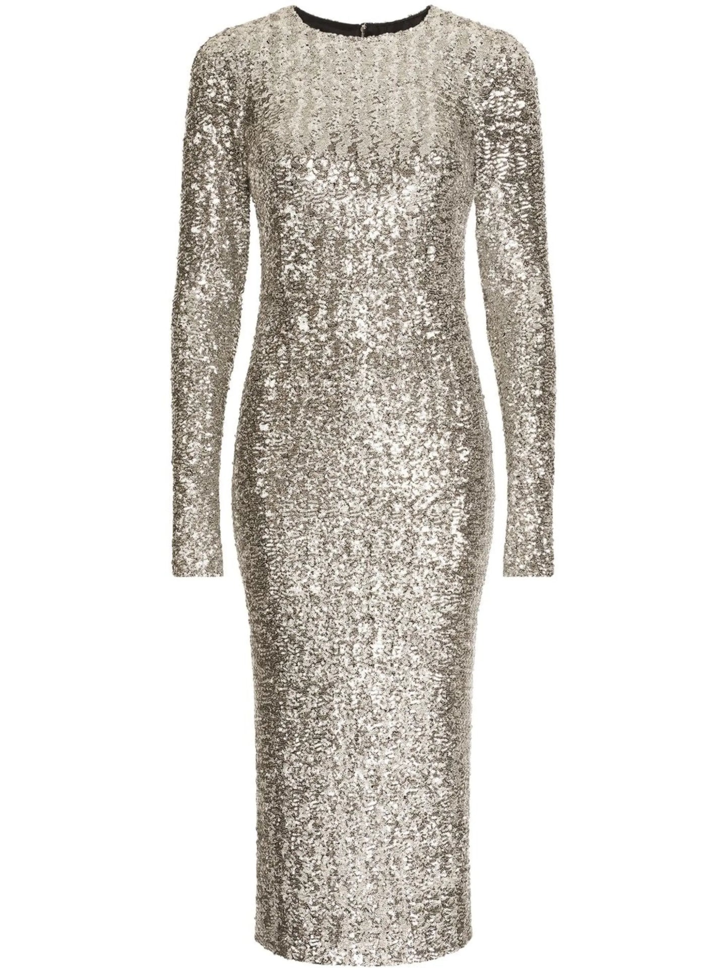 sequin-embellished midi dress