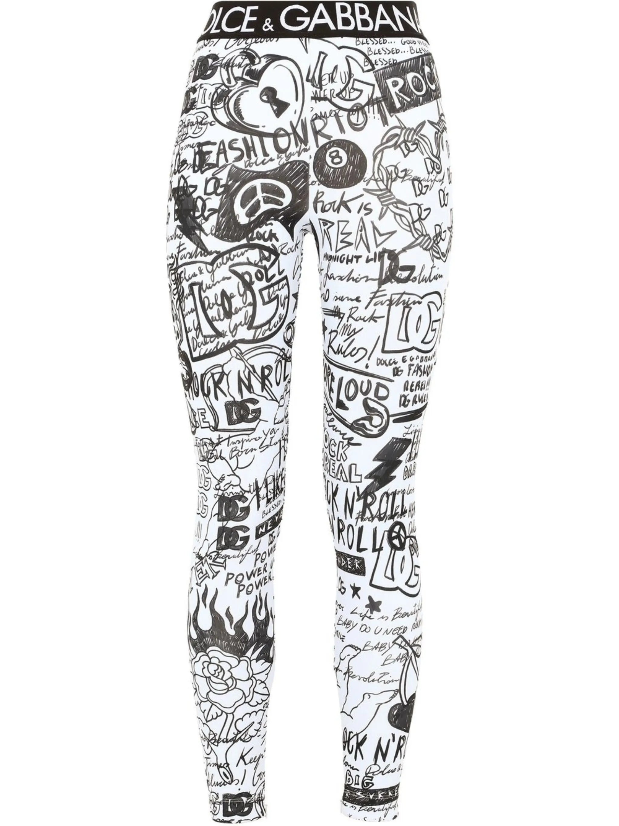 logo-graphic print leggings