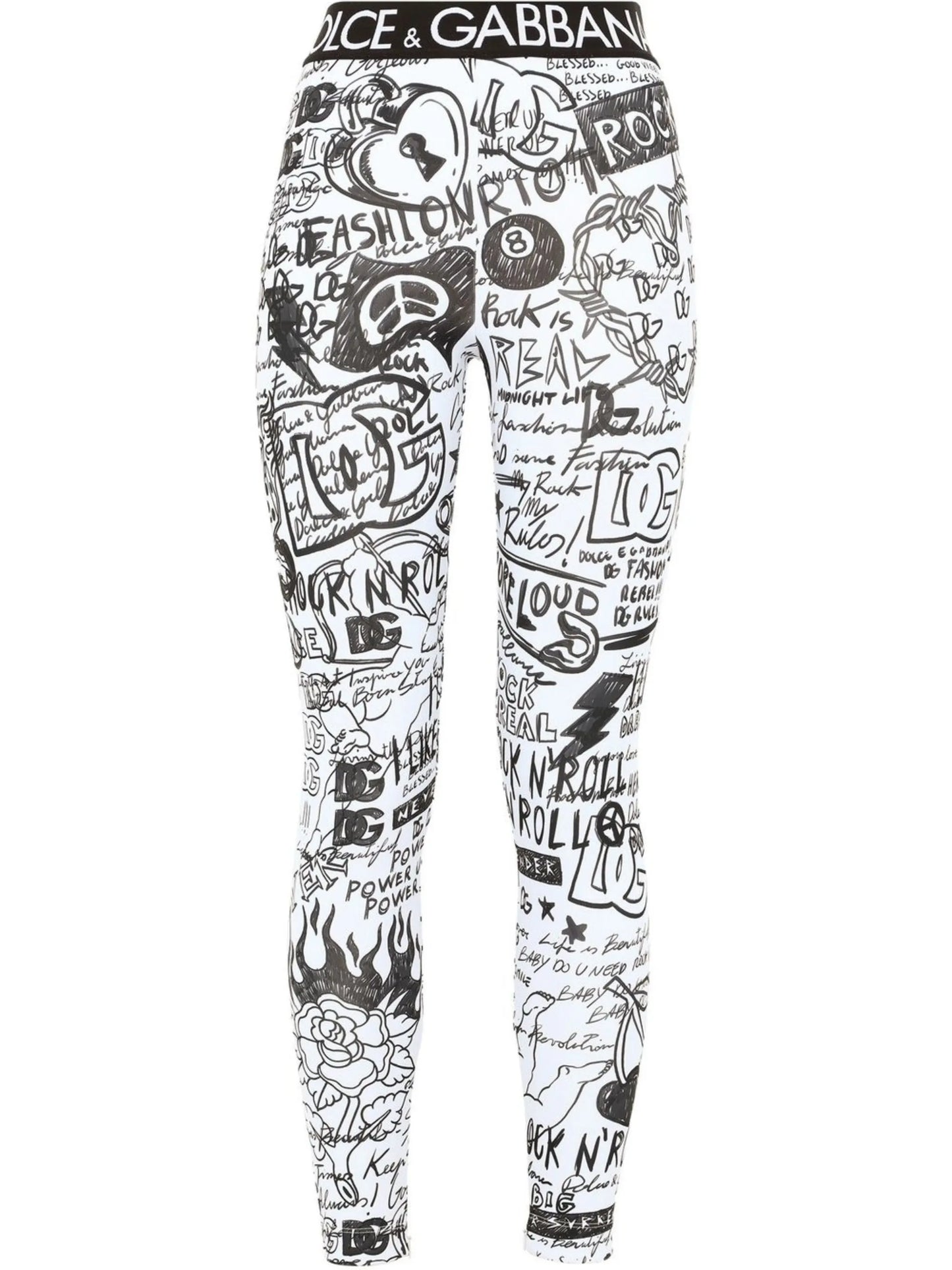 logo-graphic print leggings