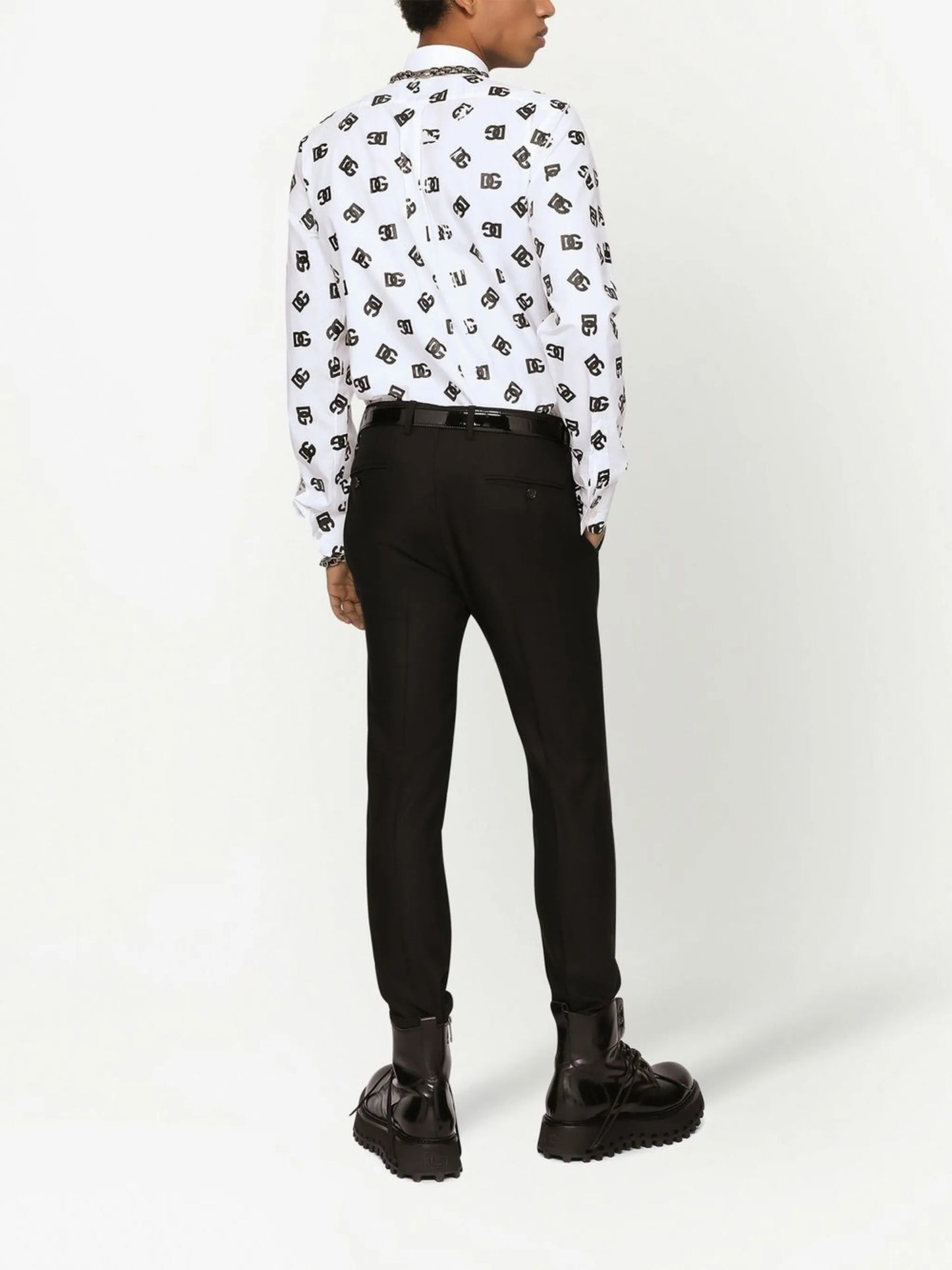 logo-print shirt