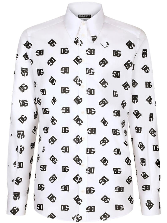 logo-print shirt