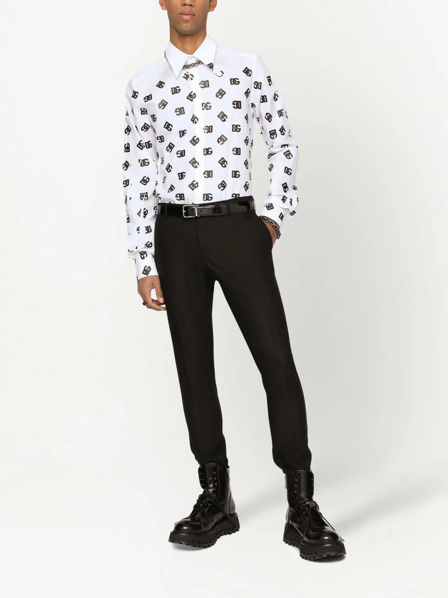 logo-print shirt