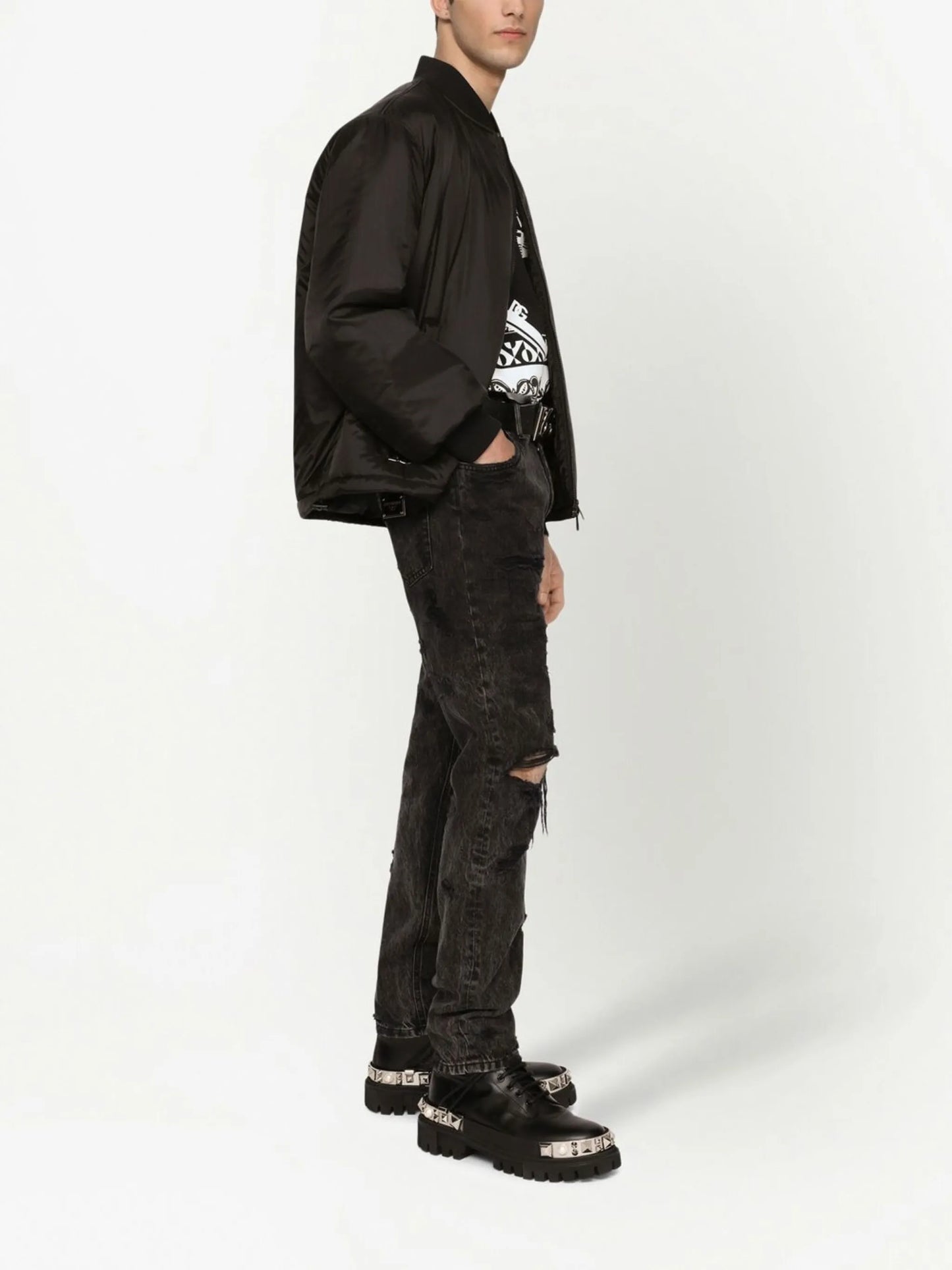 bandana print cotton T-shirt