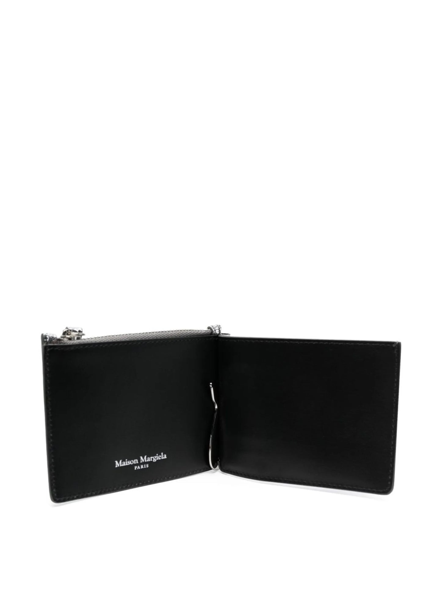 metallic bi-fold wallet