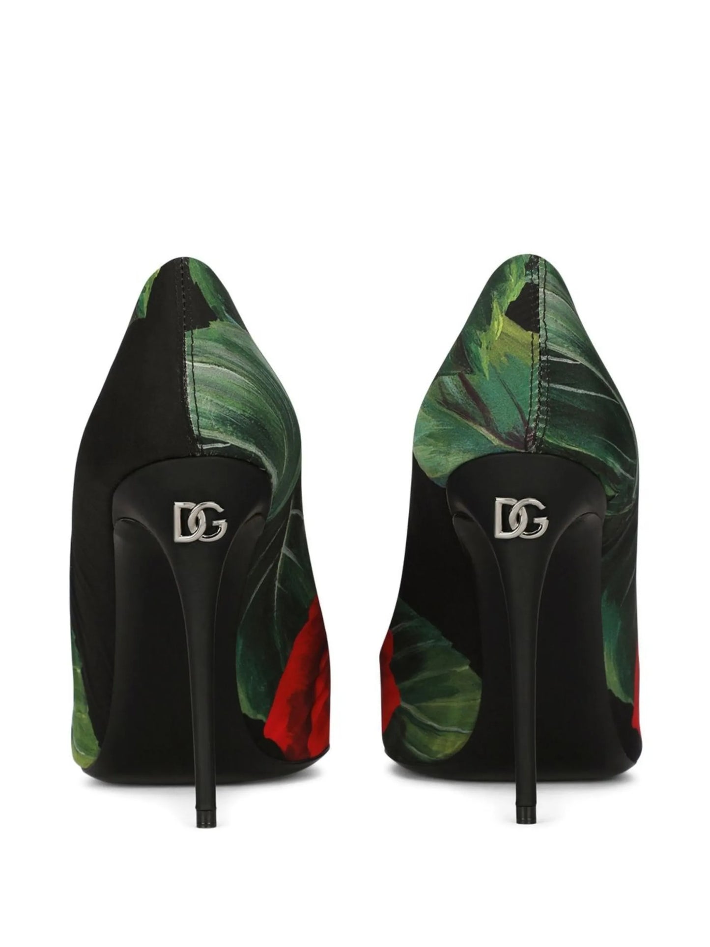 Décolleté 105mm rose-print pumps