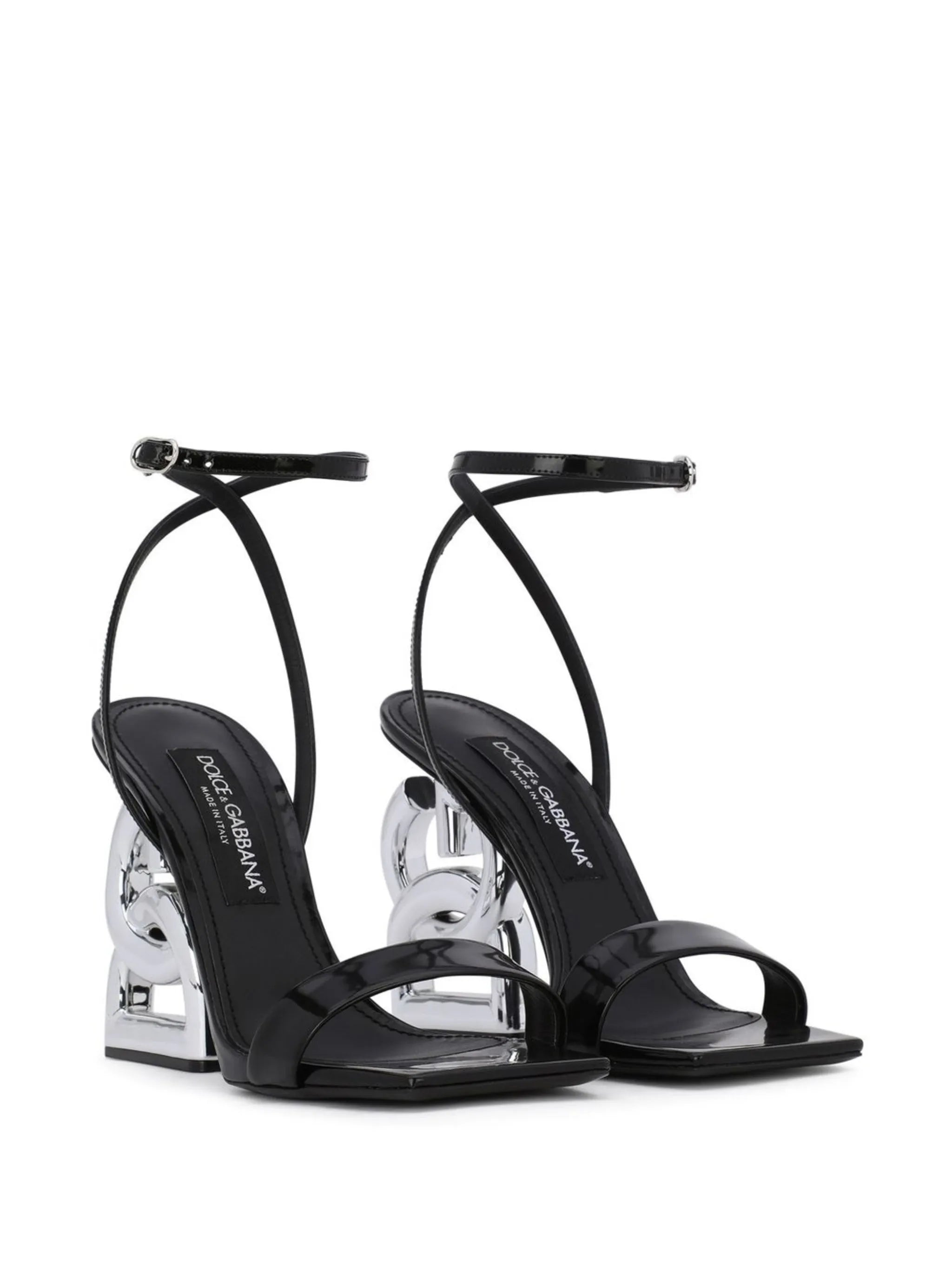 3.5 105mm patent leather sandals
