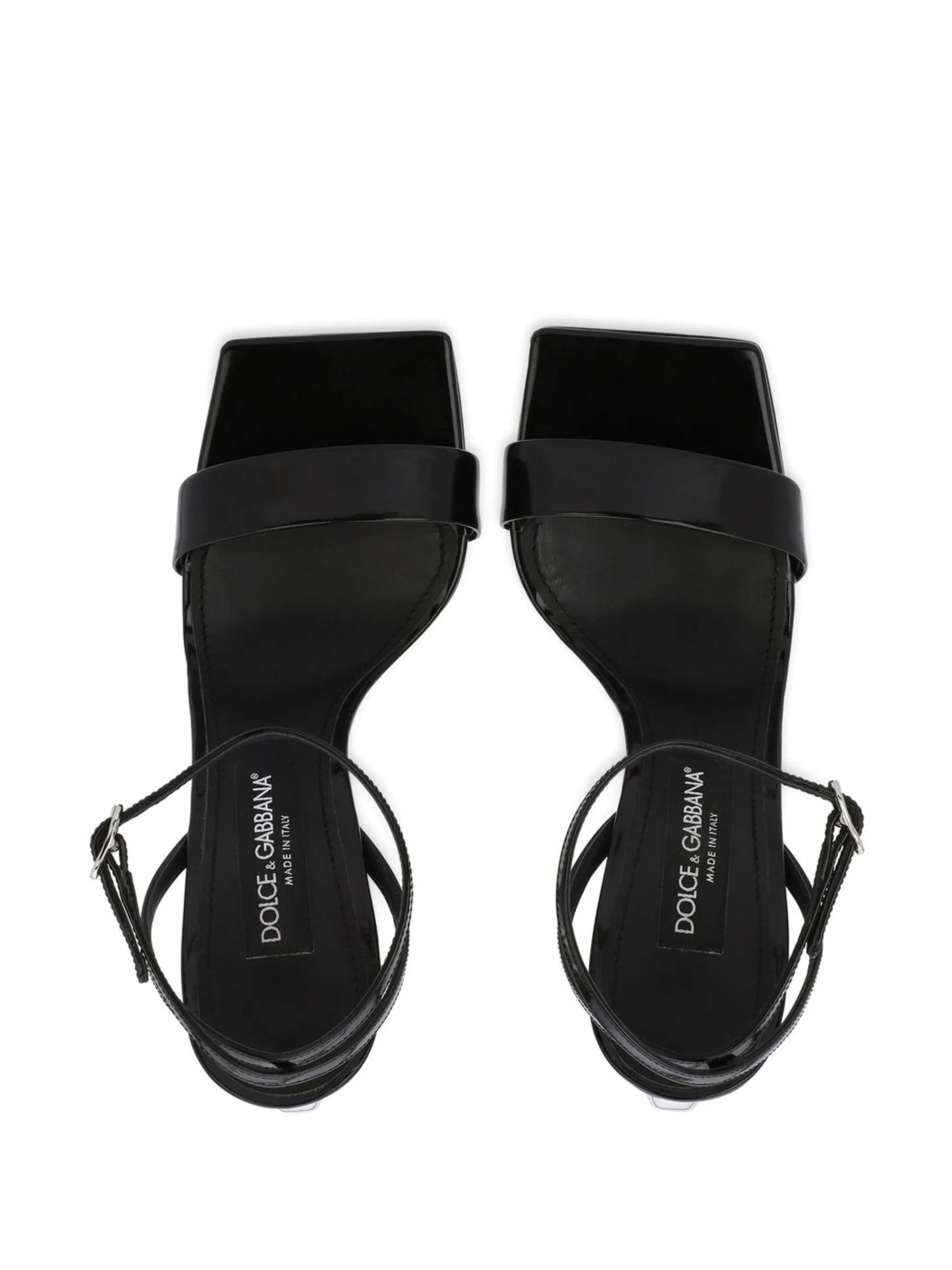 3.5 105mm patent leather sandals
