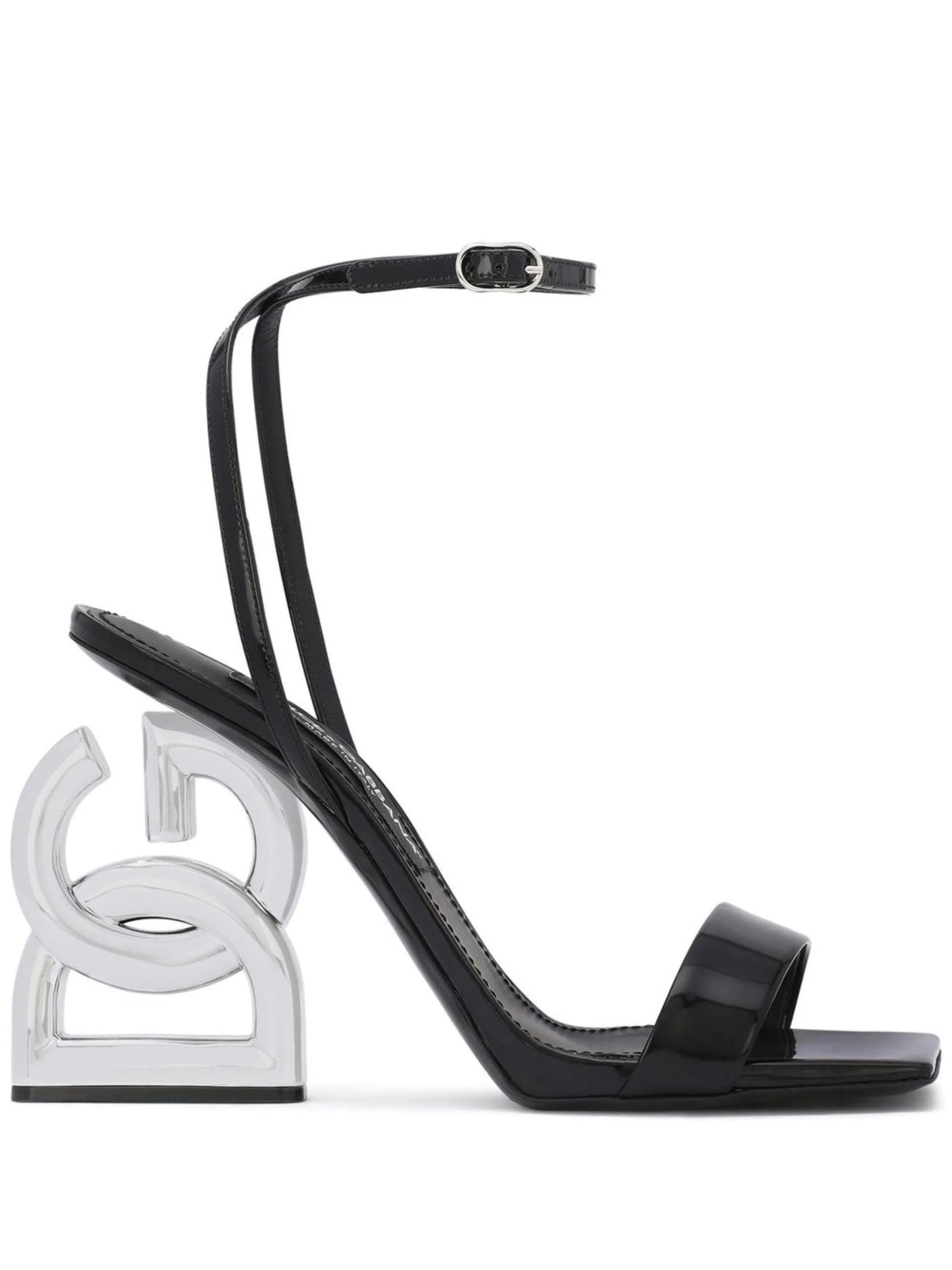 3.5 105mm patent leather sandals