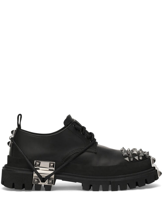 stud-detail Derby shoes