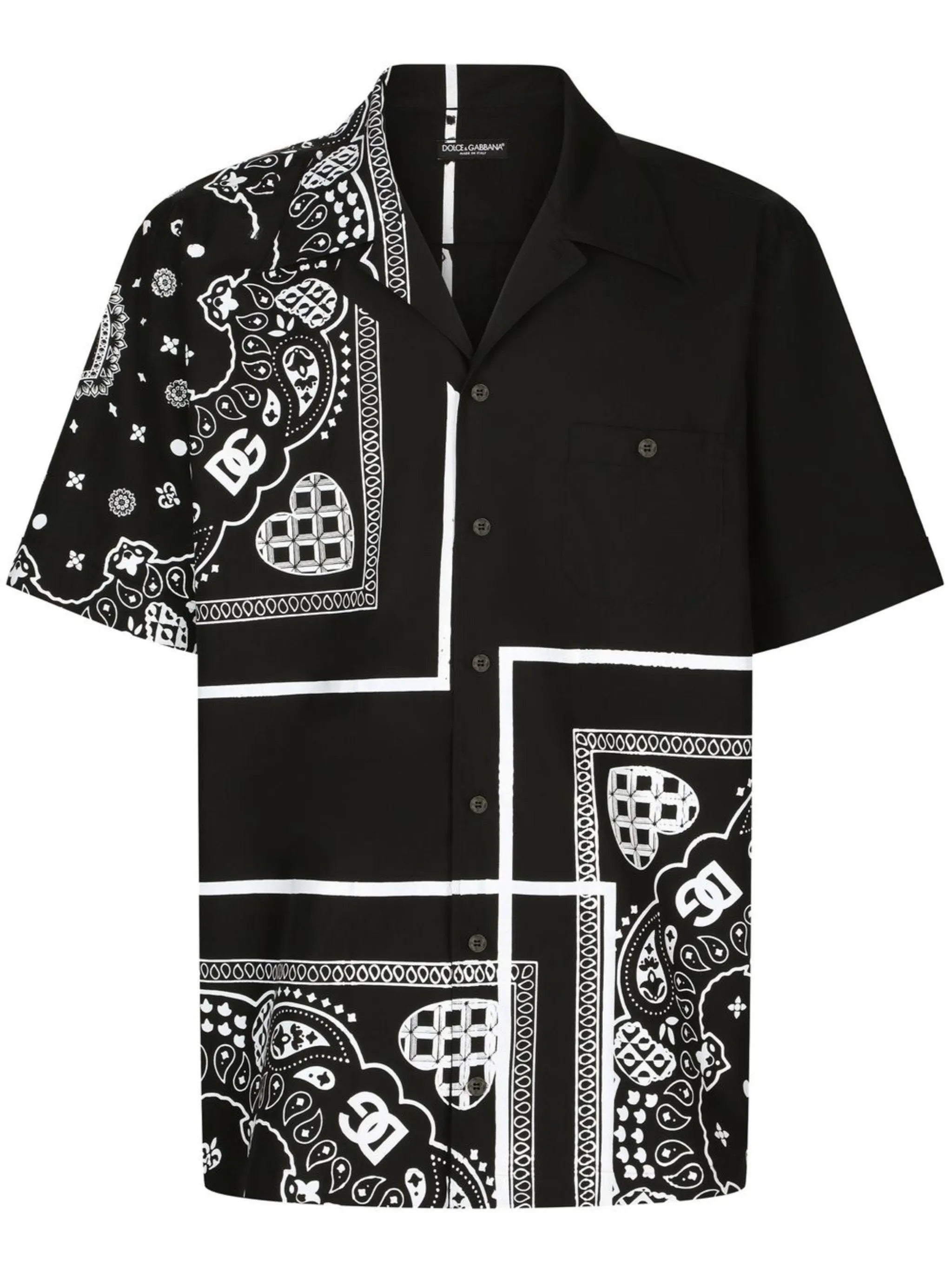 bandana-print shirt