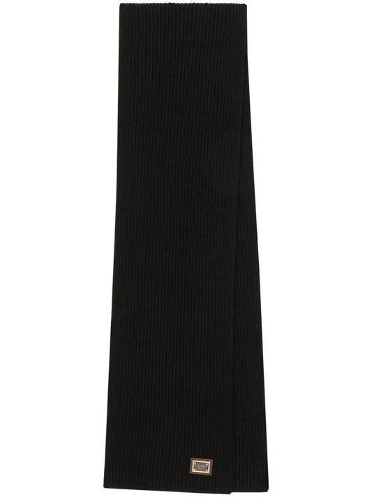logo-tag cashmere scarf