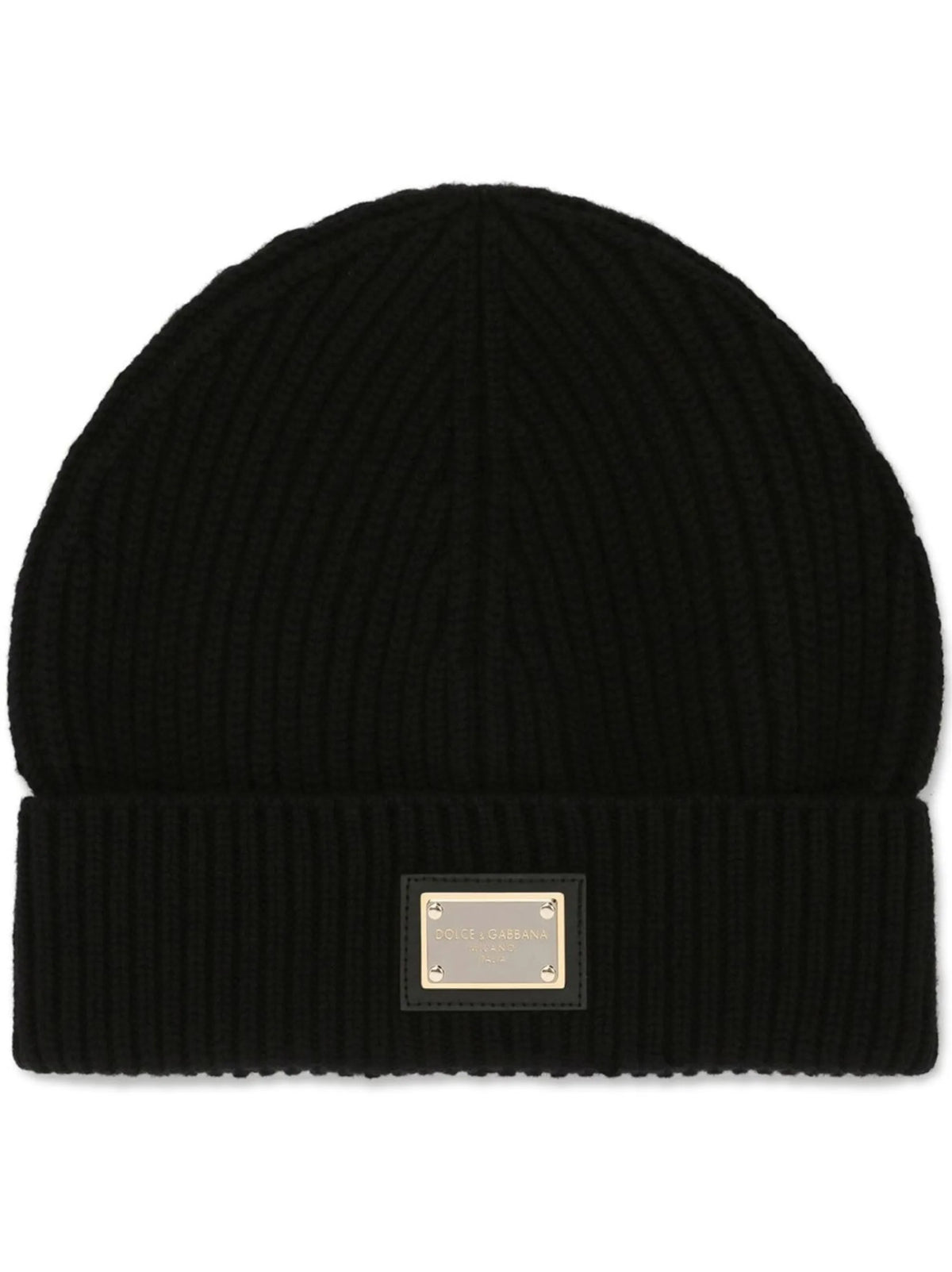 logo-tag cashmere beanie