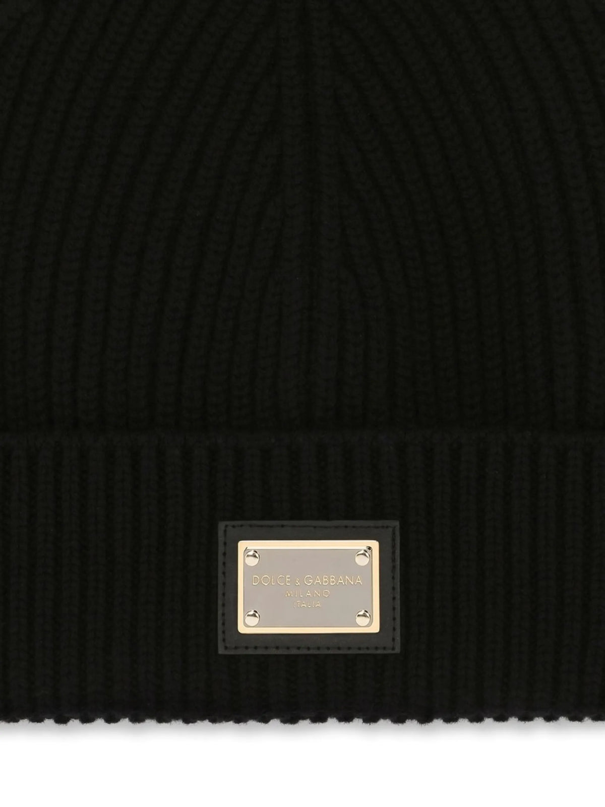 logo-tag cashmere beanie