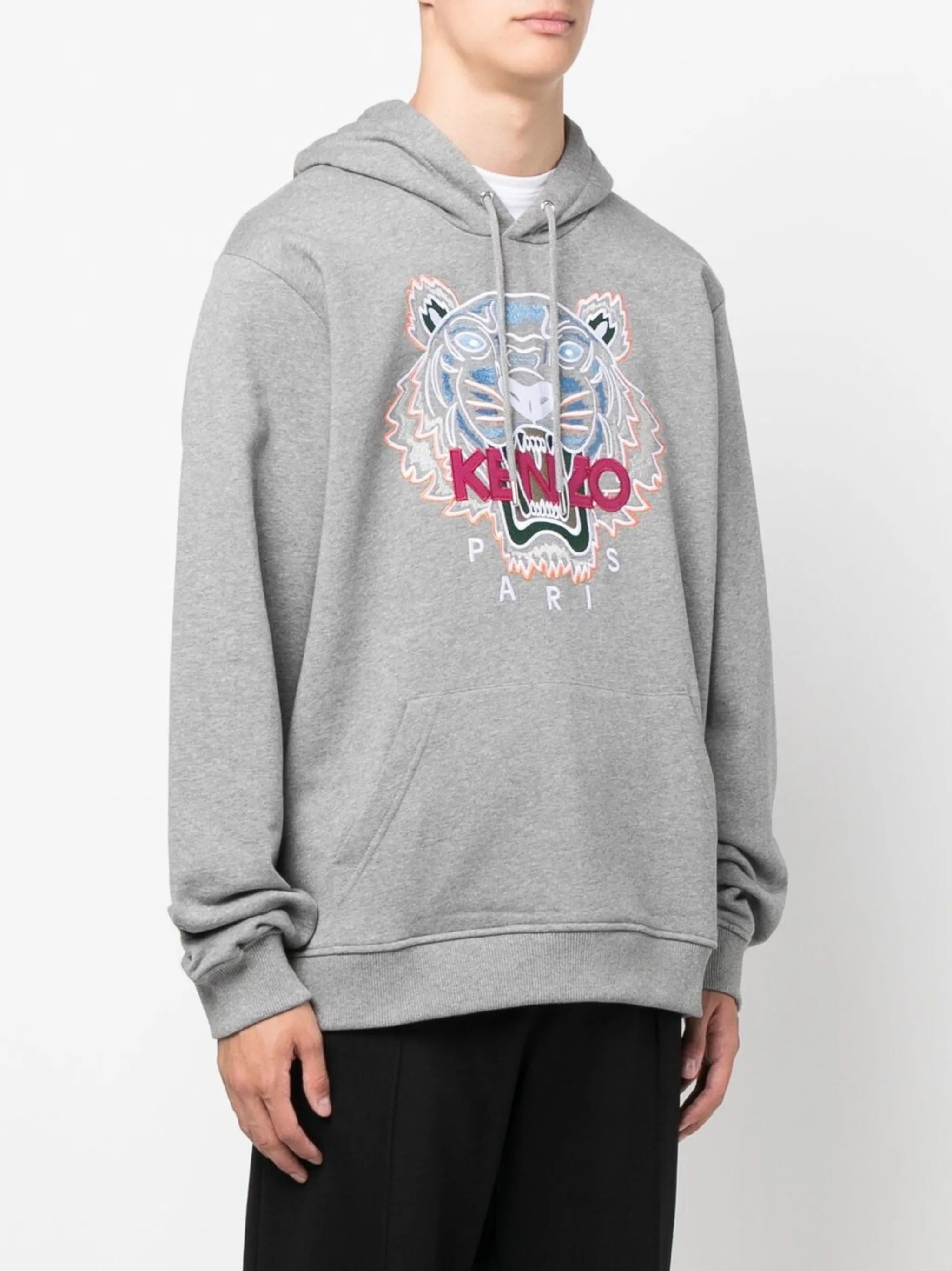 tiger-motif hoodie
