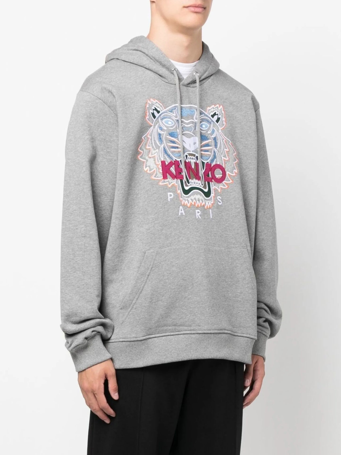 tiger-motif hoodie