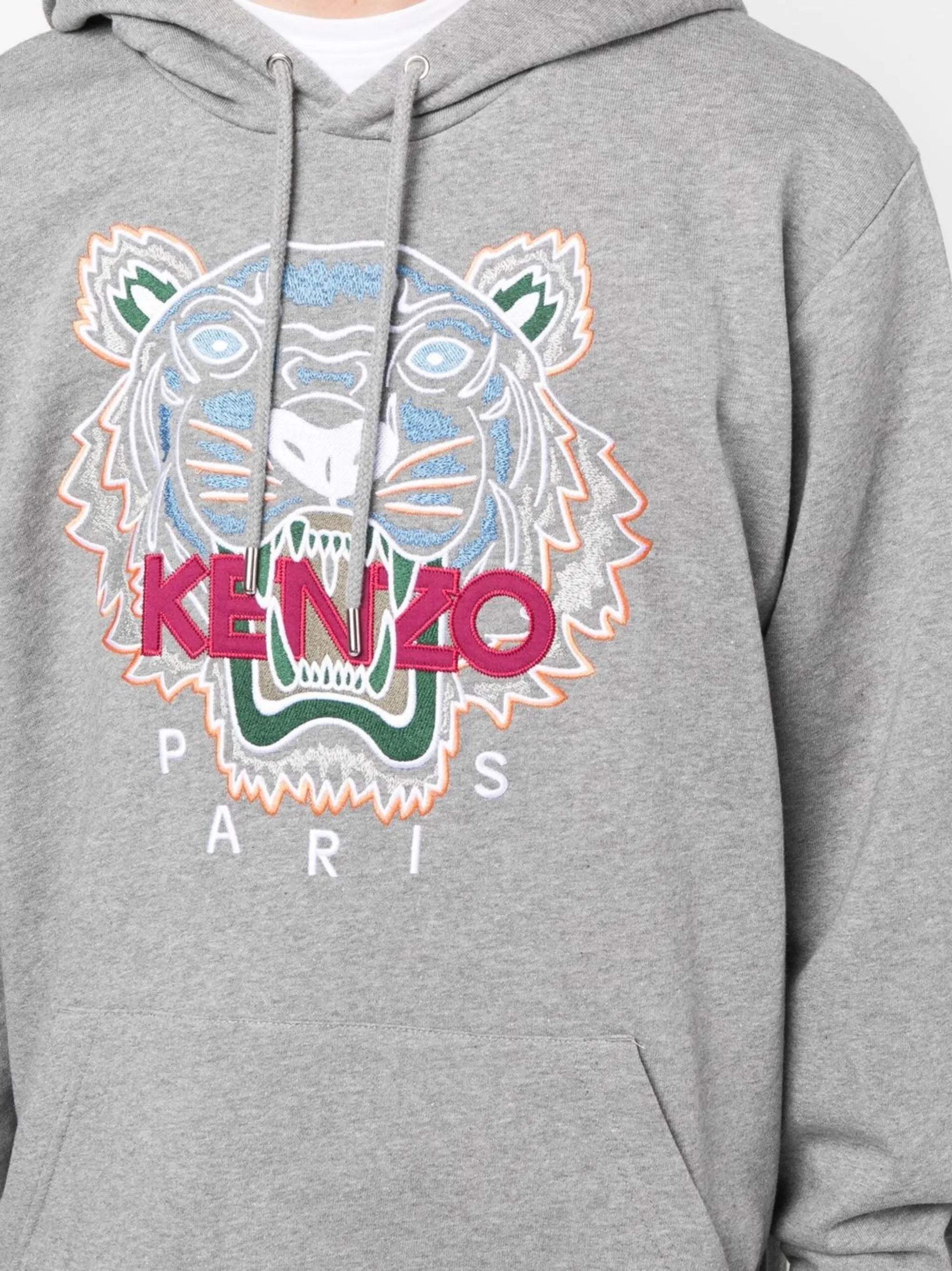tiger-motif hoodie