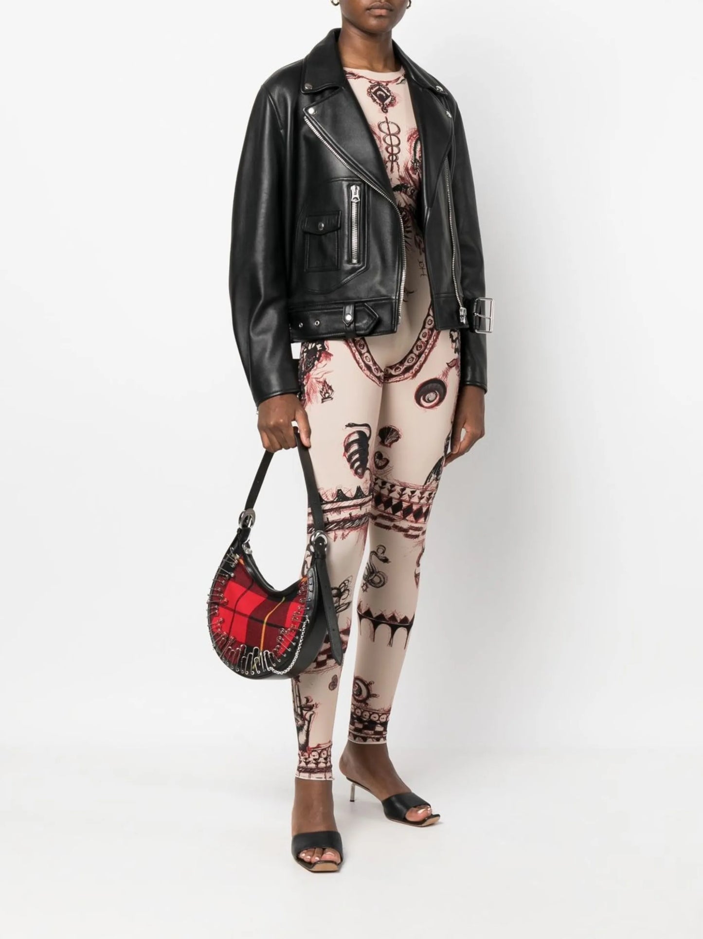 Geotic-print jumpsuit