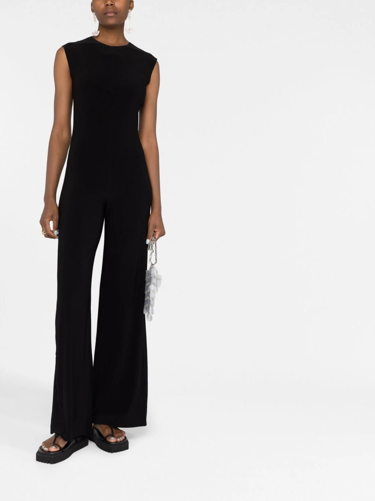 sleeveless jumpsuit
