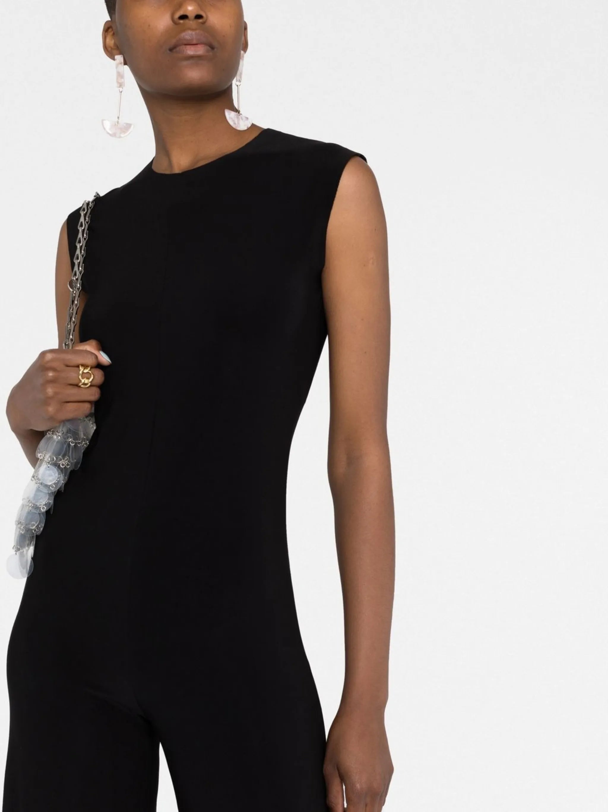sleeveless jumpsuit