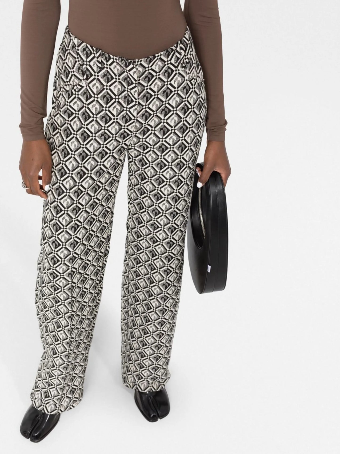 Moon Diamant-print tailored trousers