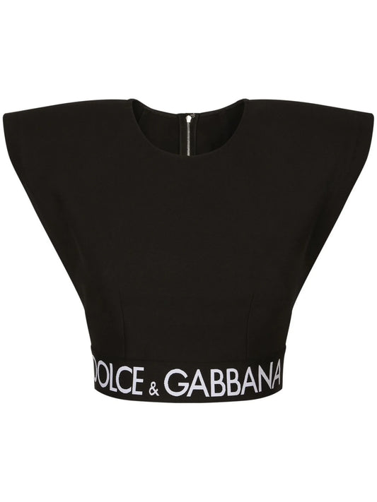 sleeveless cropped top