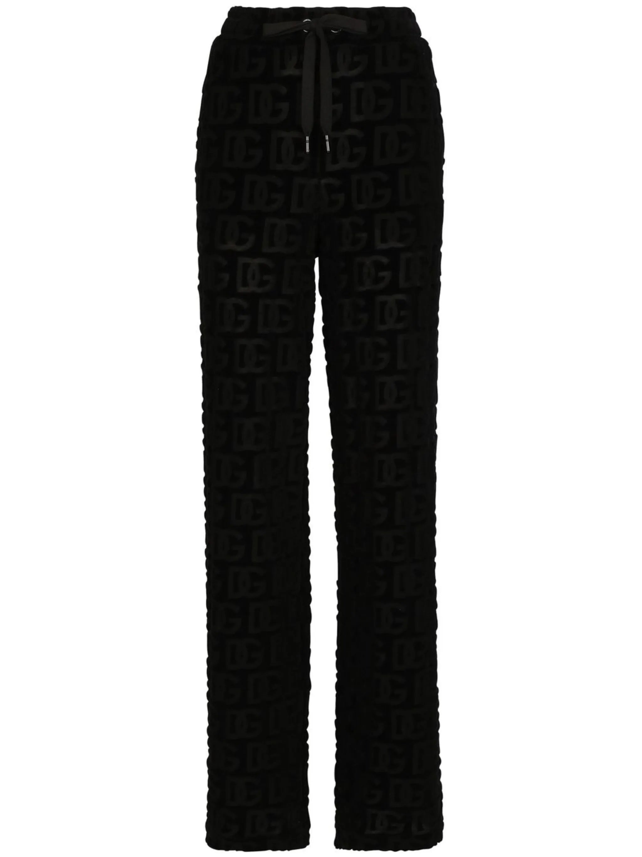 DG-logo jacquard flared trousers