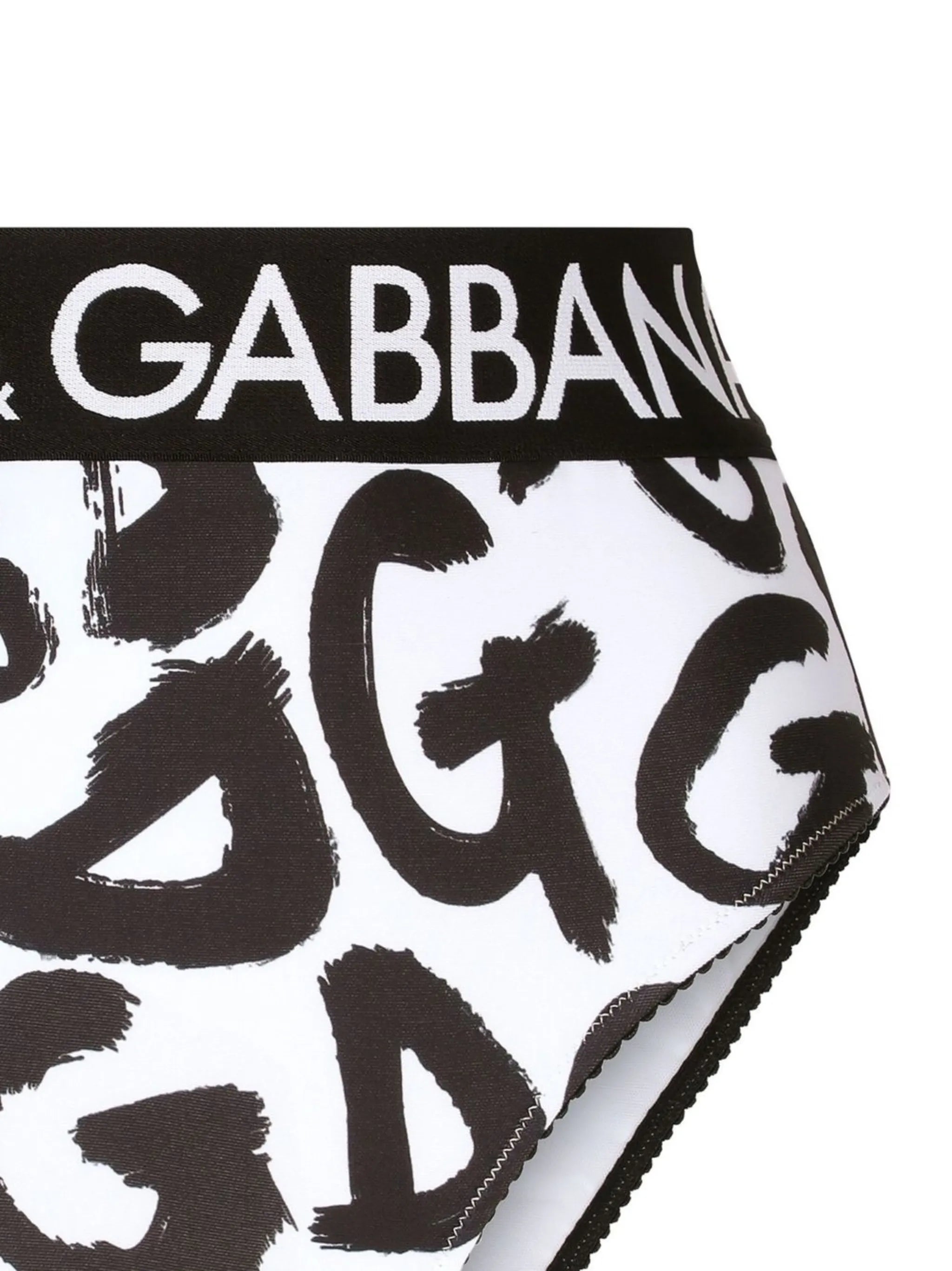 graffiti-print logo briefs