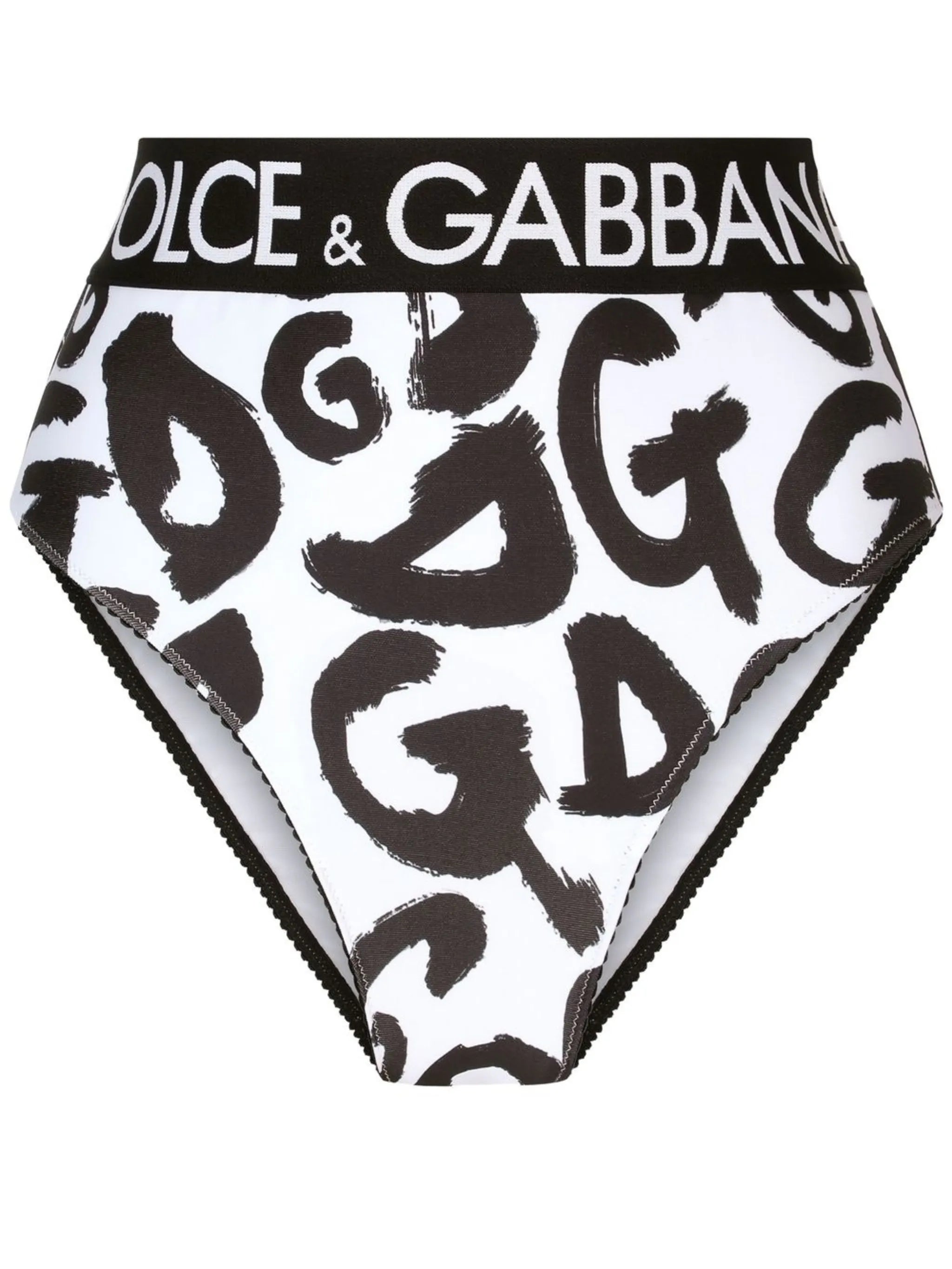 graffiti-print logo briefs