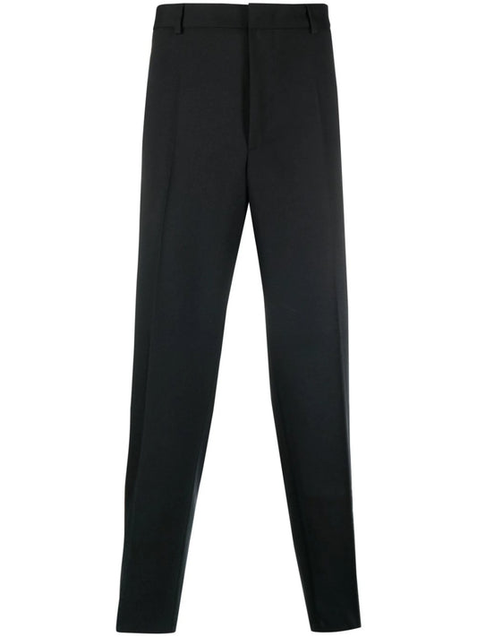 straight-leg tailored trousers