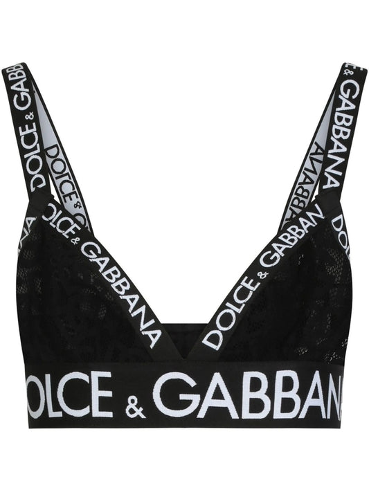 jacquard tulle triangle bra