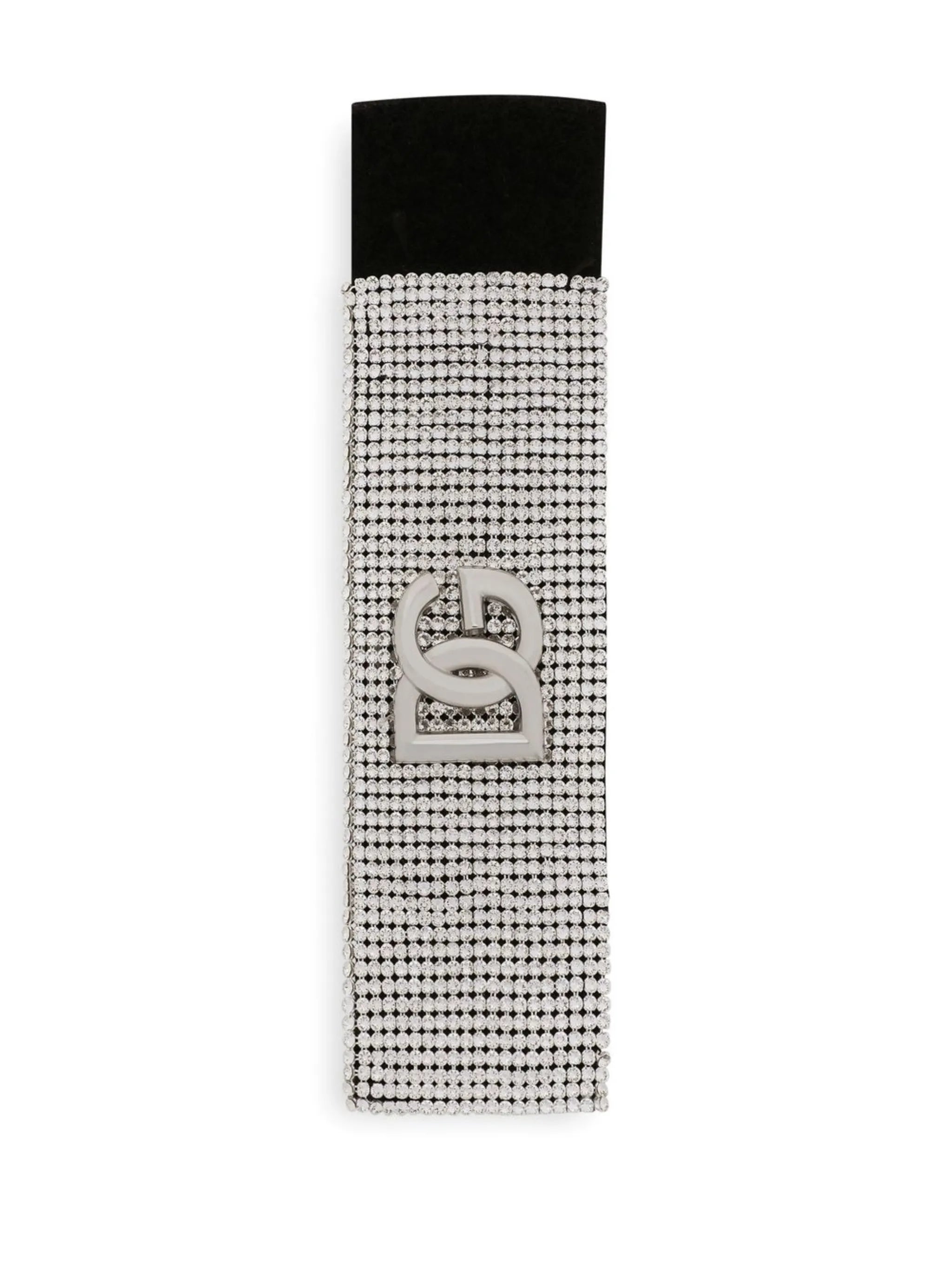 DG-logo crystal mesh bracelet