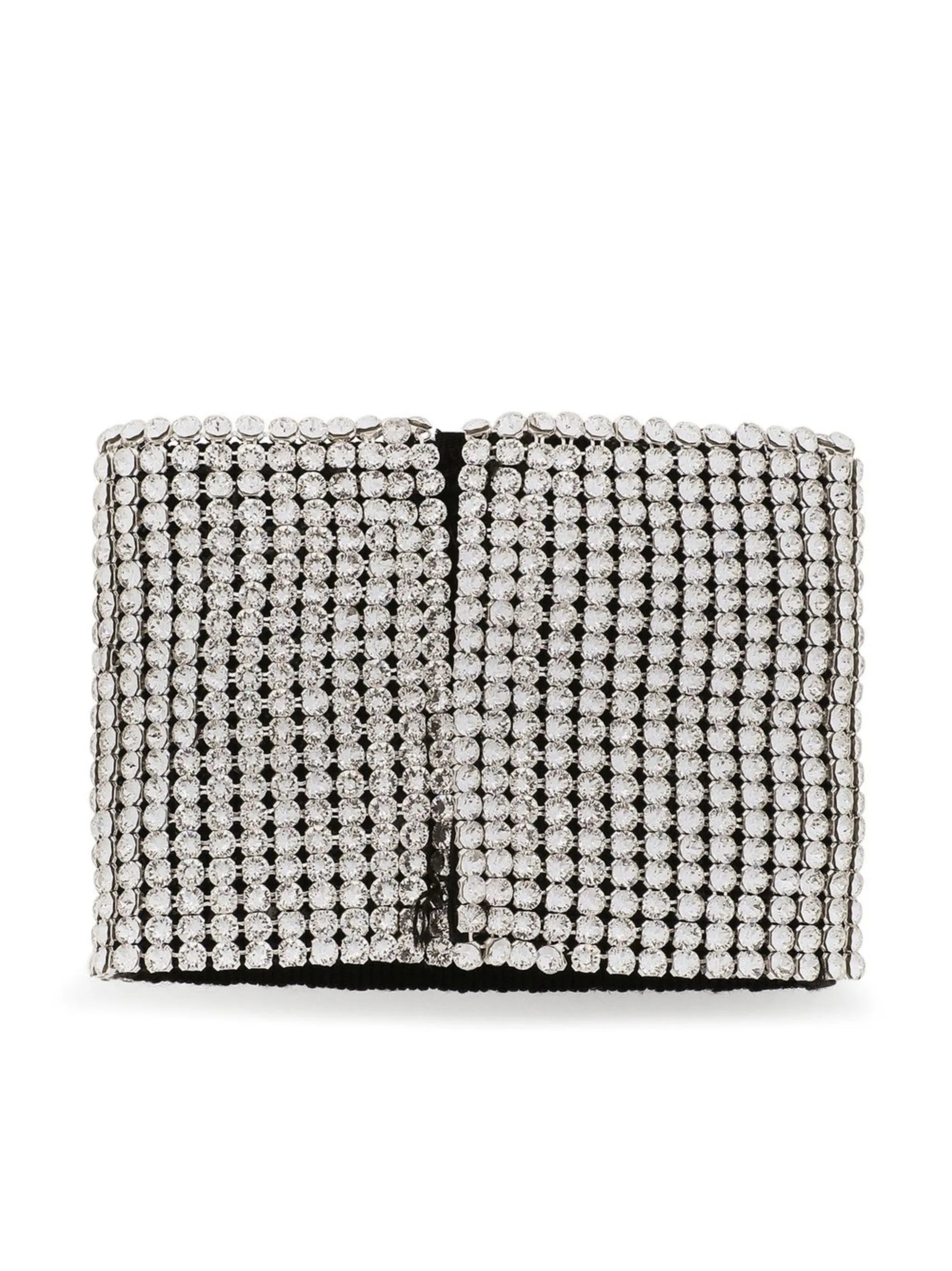 DG-logo crystal mesh bracelet