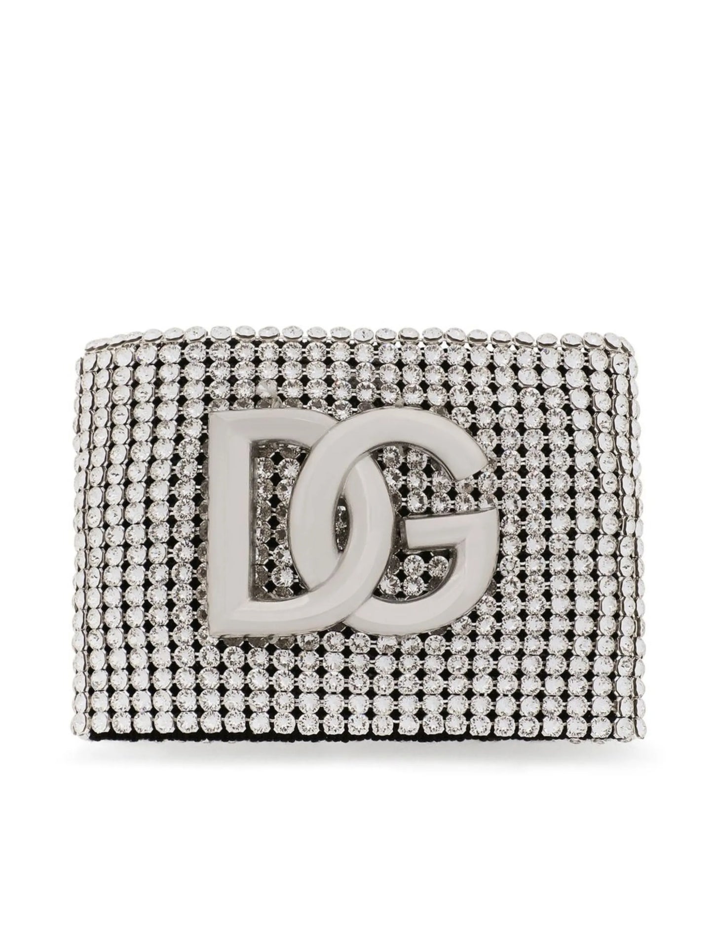 DG-logo crystal mesh bracelet