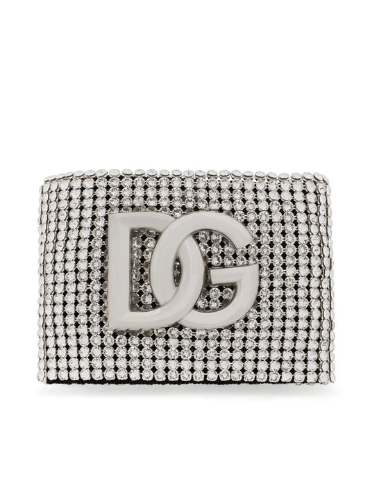 DG-logo crystal mesh bracelet
