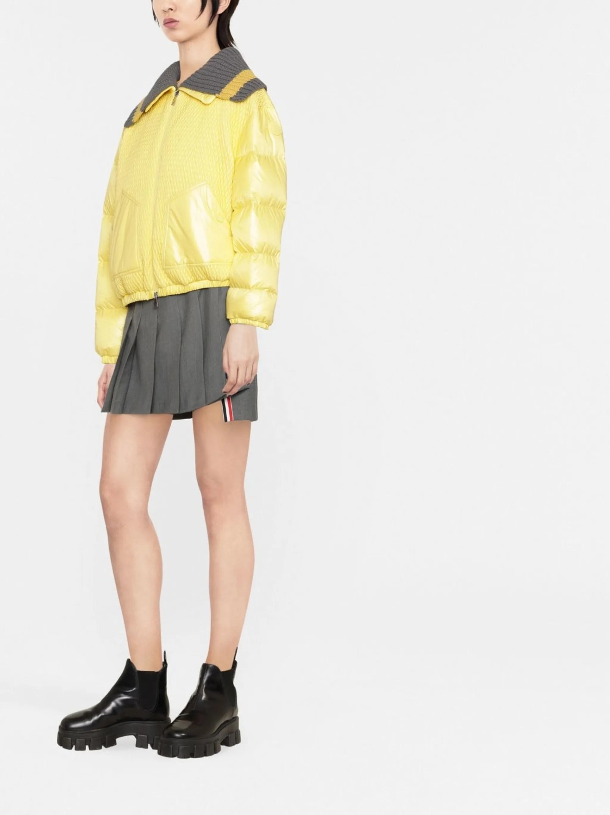 Apront short down jacket
