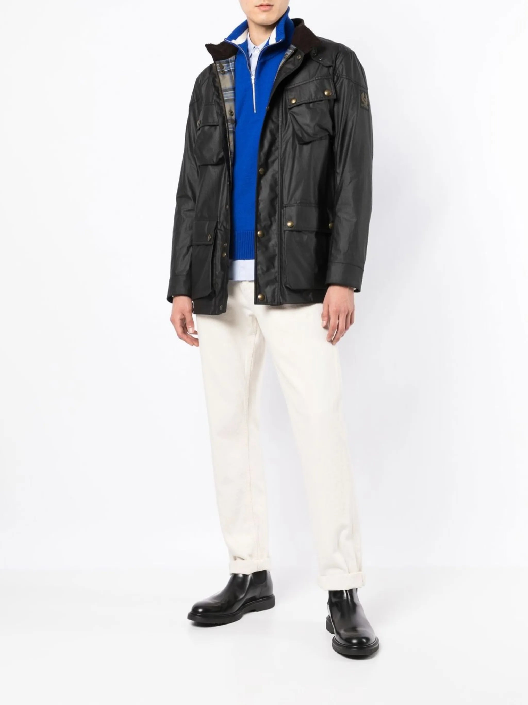 Trialmaster waxed cotton utility jacket