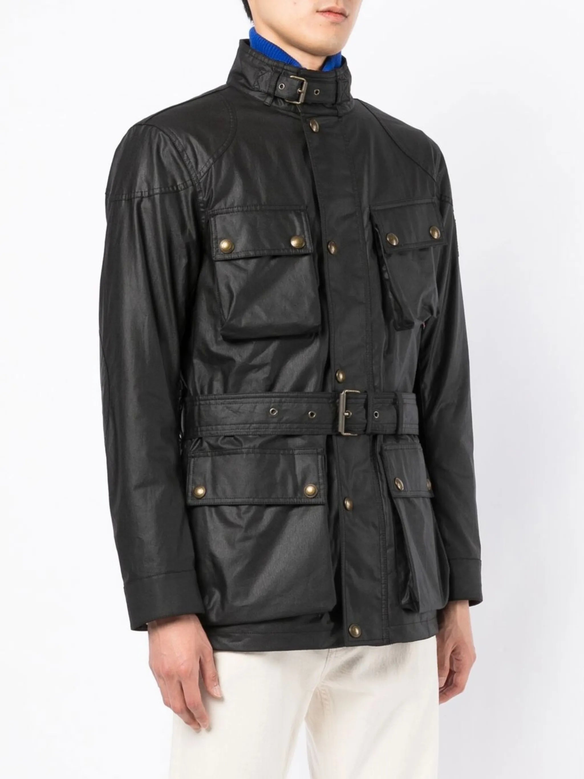 Trialmaster waxed cotton utility jacket