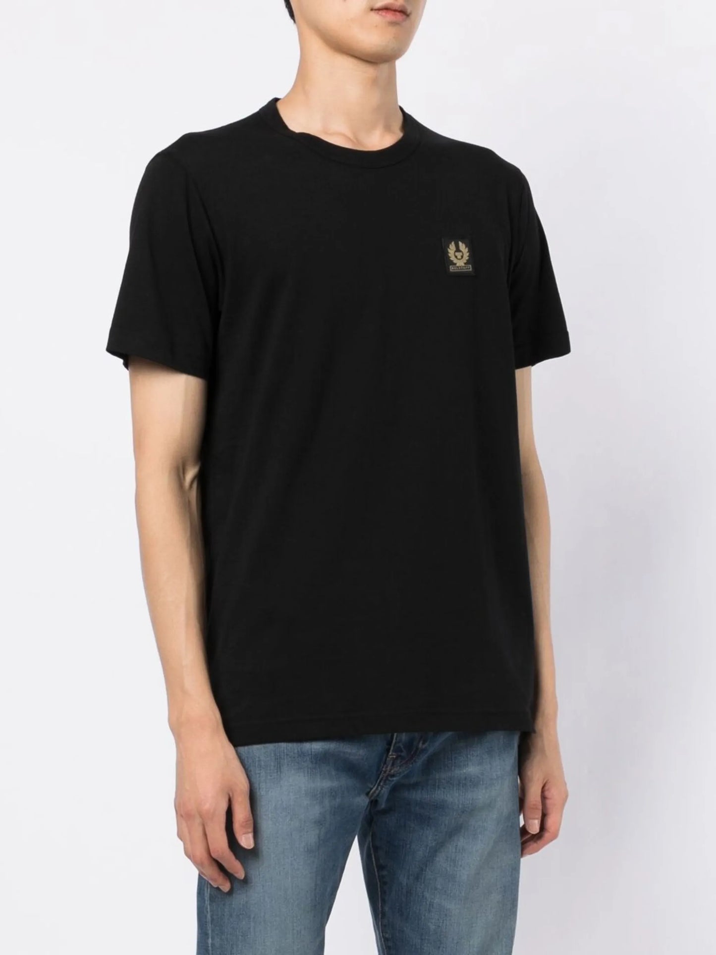 logo-patch crew neck T-shirt