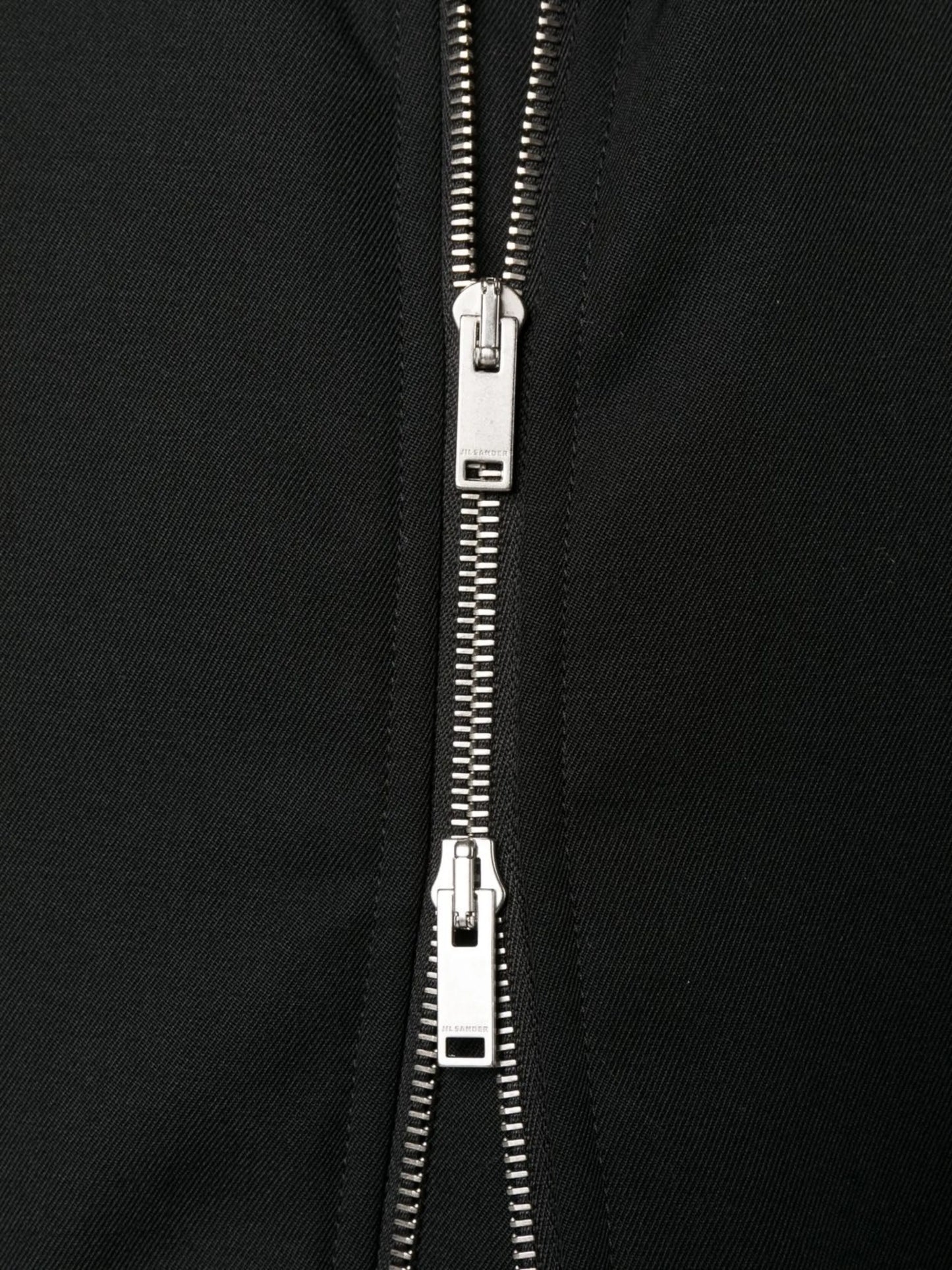 zipped wool bomber jacket