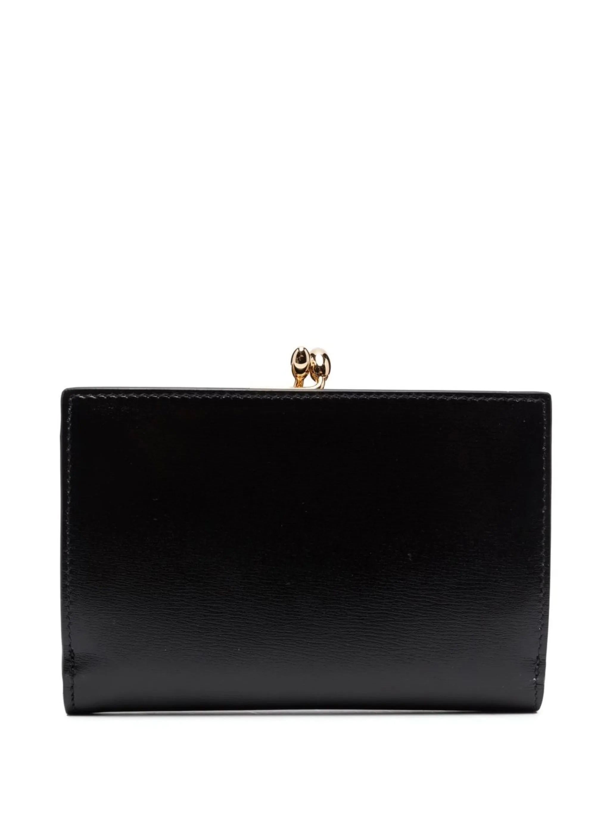 Goji logo clasp wallet
