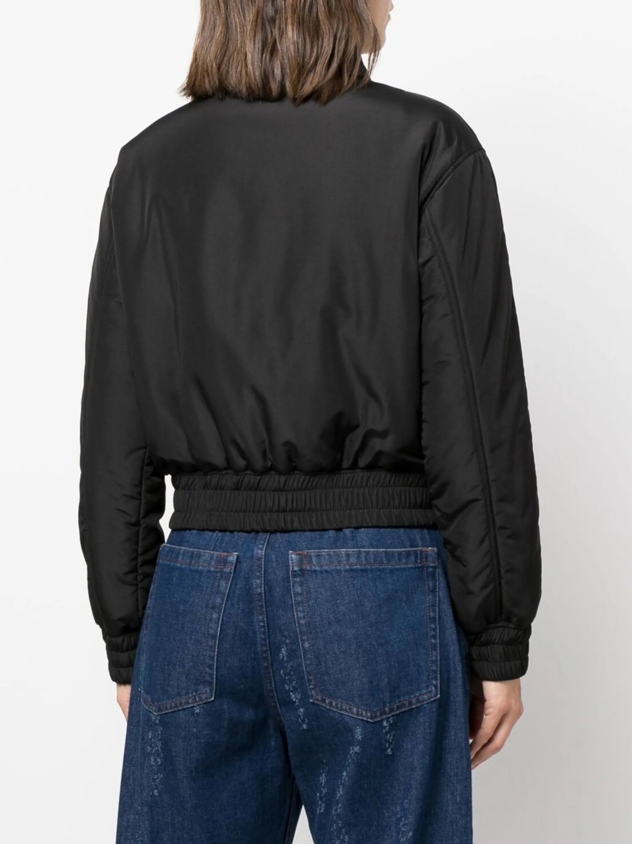 logo-patch bomber jacket