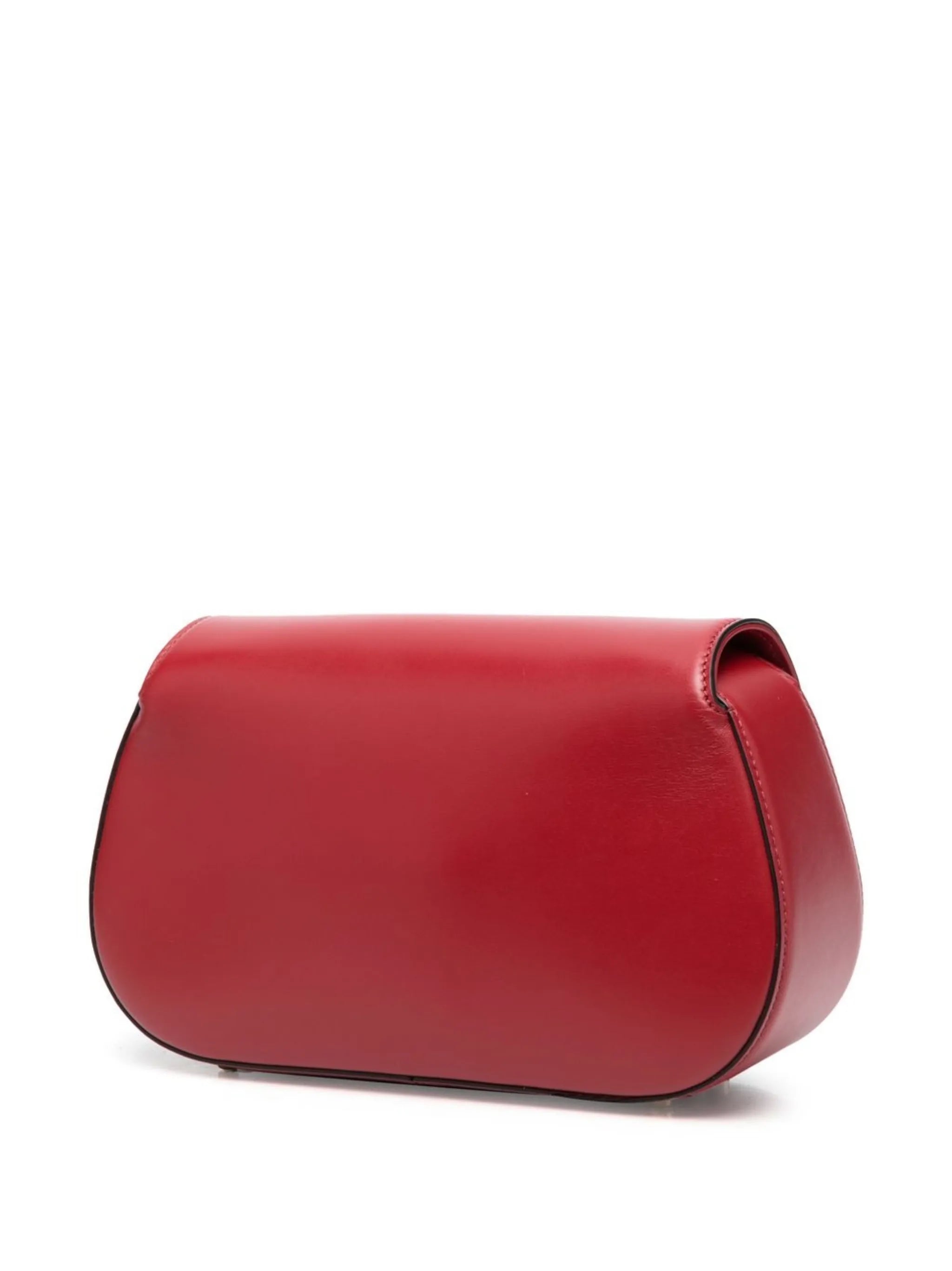 VLogo leather shoulder bag